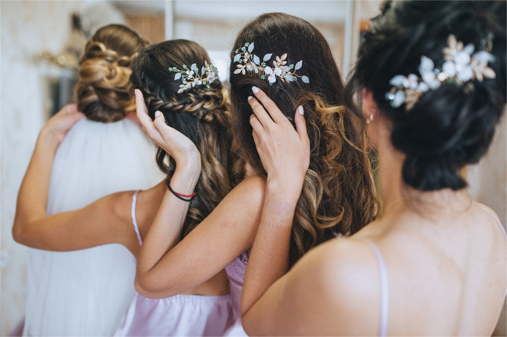 Hairstyle for bridesmaid top