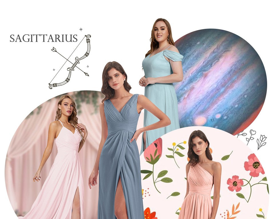 Valiantly Dress the Bridesmaids in Style with These 8 Sagittarius-insp Valiantly Dress the Bridesmaids in Style with These 8 Sagittarius-insp
