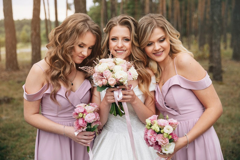 empire line bridesmaid dress uk Flat Tie-shoulder Empire Waist Maxi Bridesmaid Dress With Front Slit In French Blue