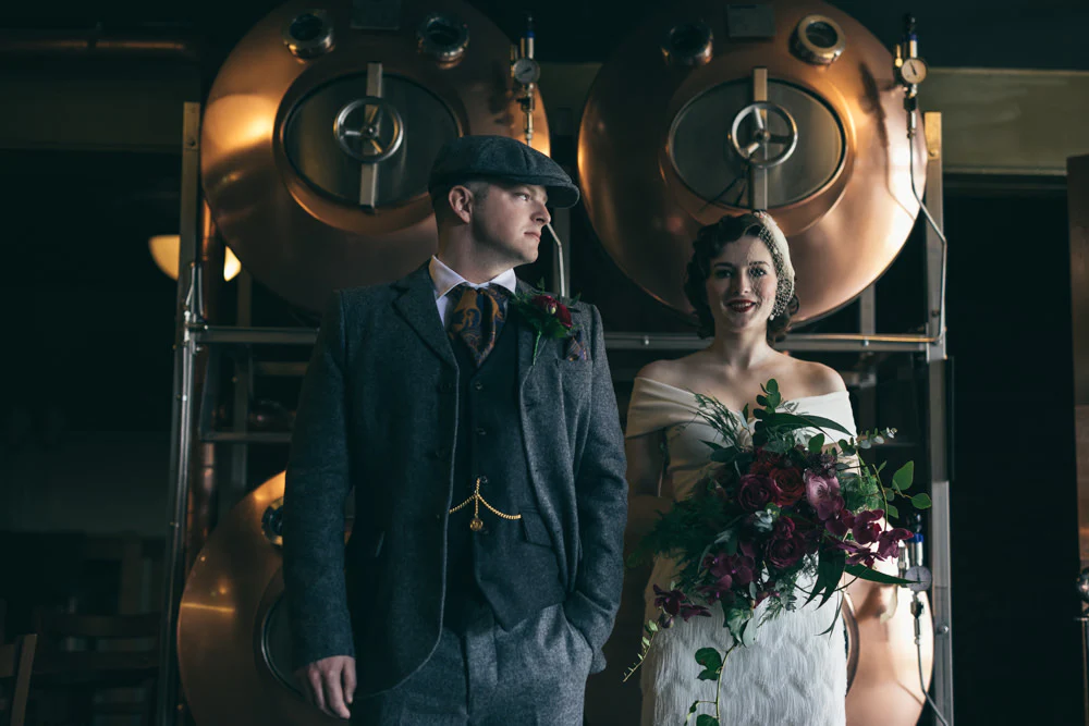 1920s Inspired Peaky Blinders Wedding Theme