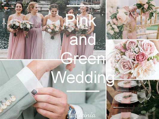 The Fresh and Romantic Vibes of a Green and Pink Wedding