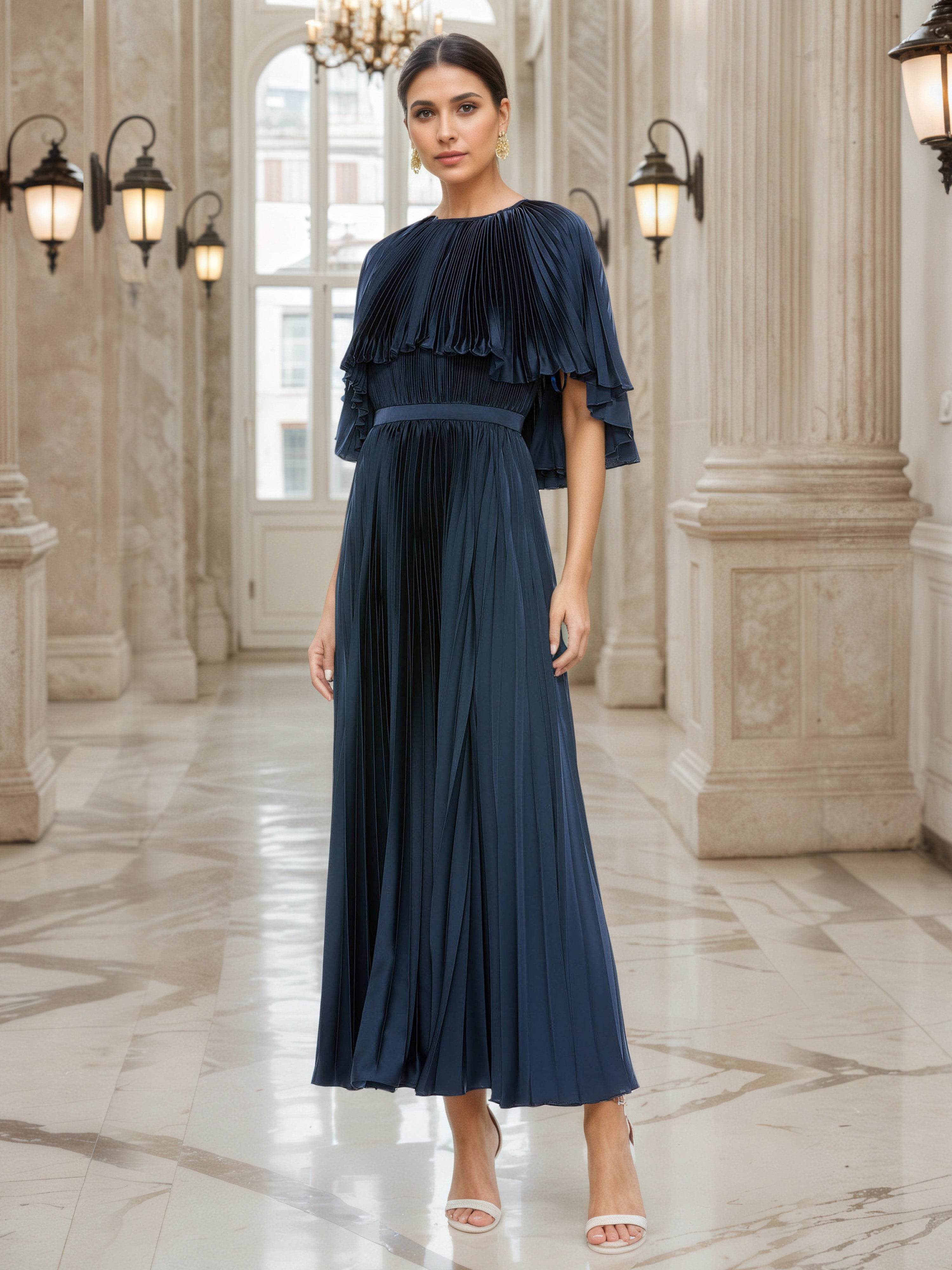 princess polly navy blue dress Destinations Maxi Halter Dress | Navy | Womens