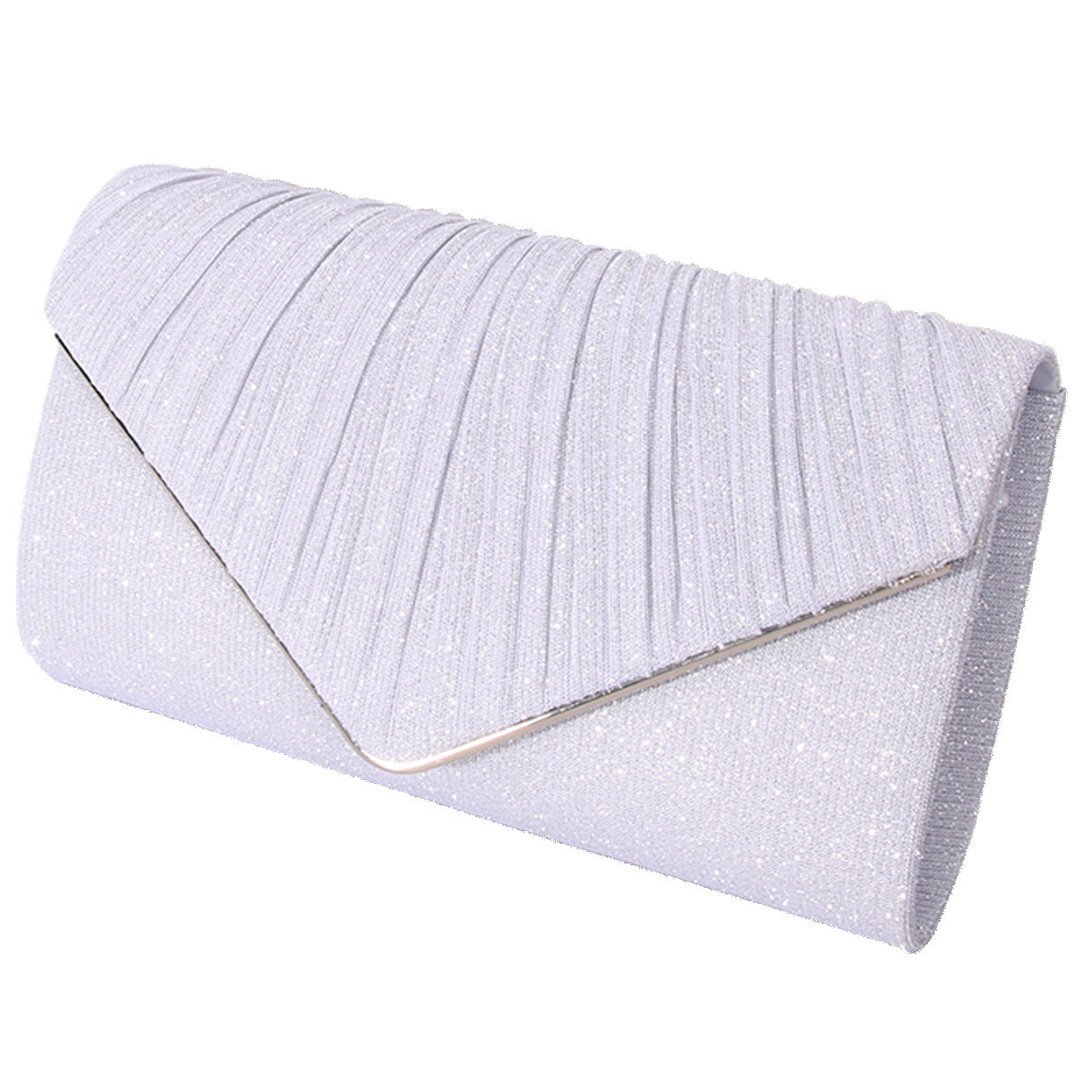 Stripes and Sequins Clutch Bag