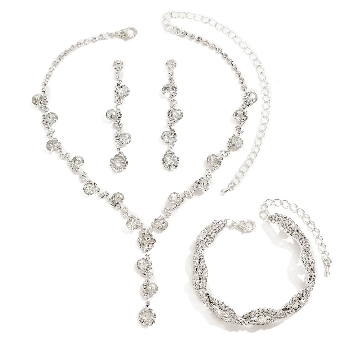 2/3 Pieces Sparkling Jewellery Set