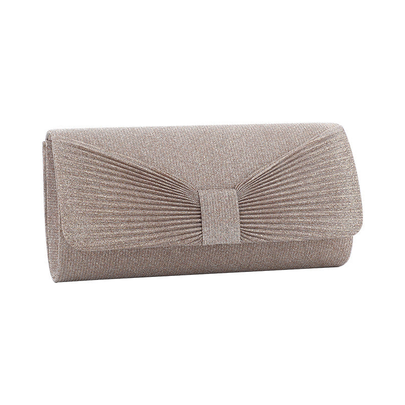 Sequin Bow Tie Clutch Bag