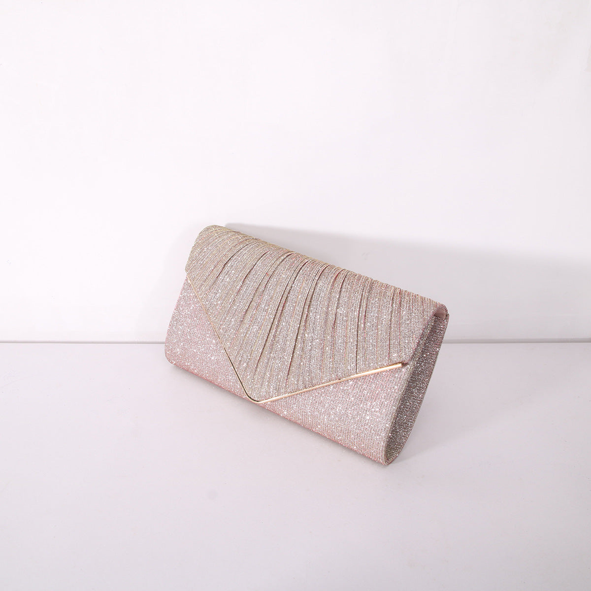 Stripes and Sequins Clutch Bag