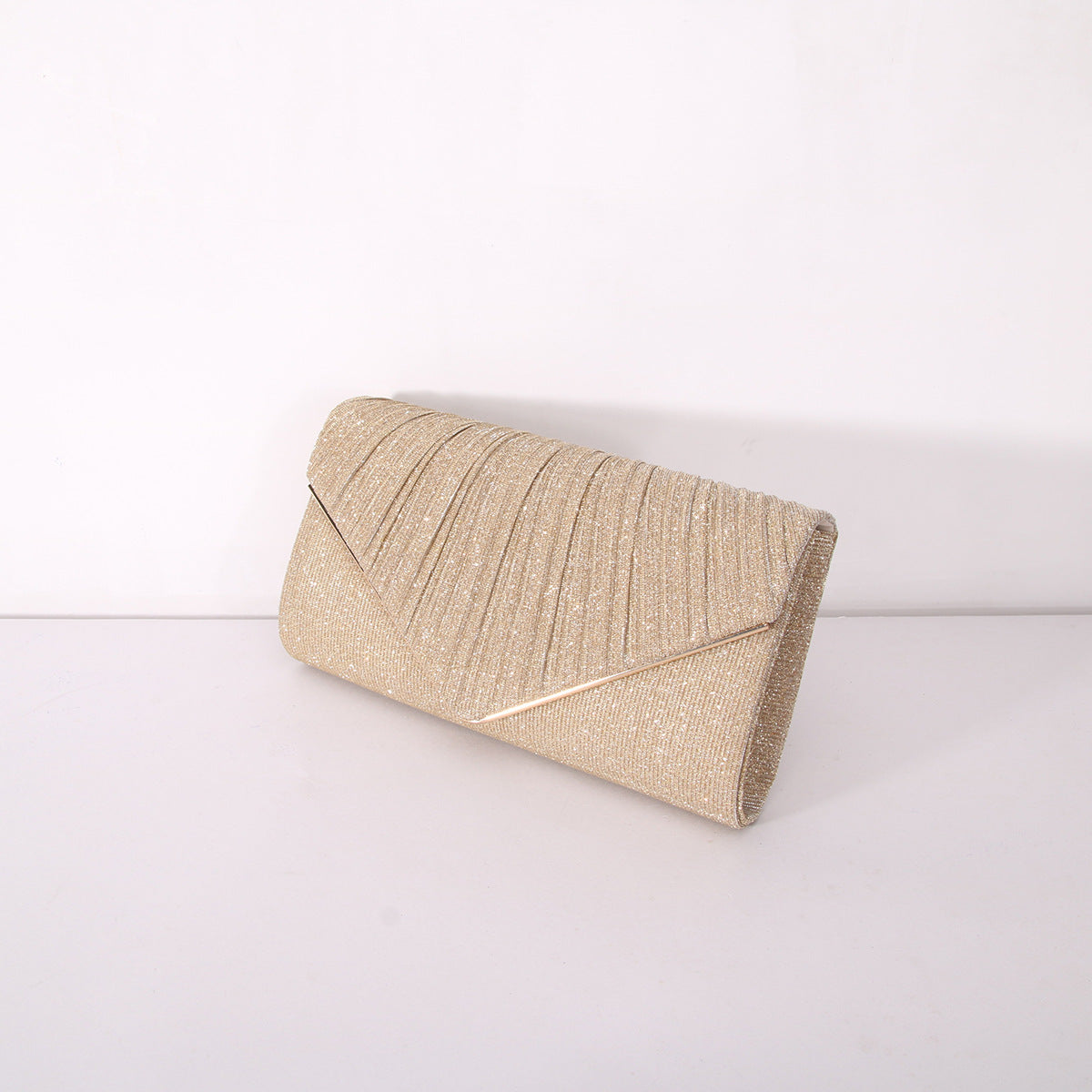 Stripes and Sequins Clutch Bag