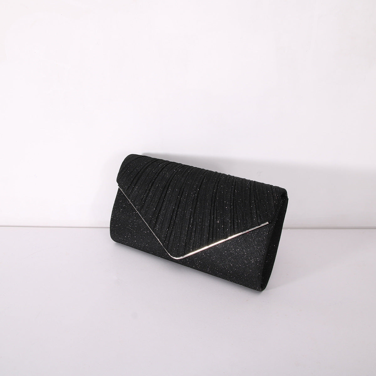 Stripes and Sequins Clutch Bag