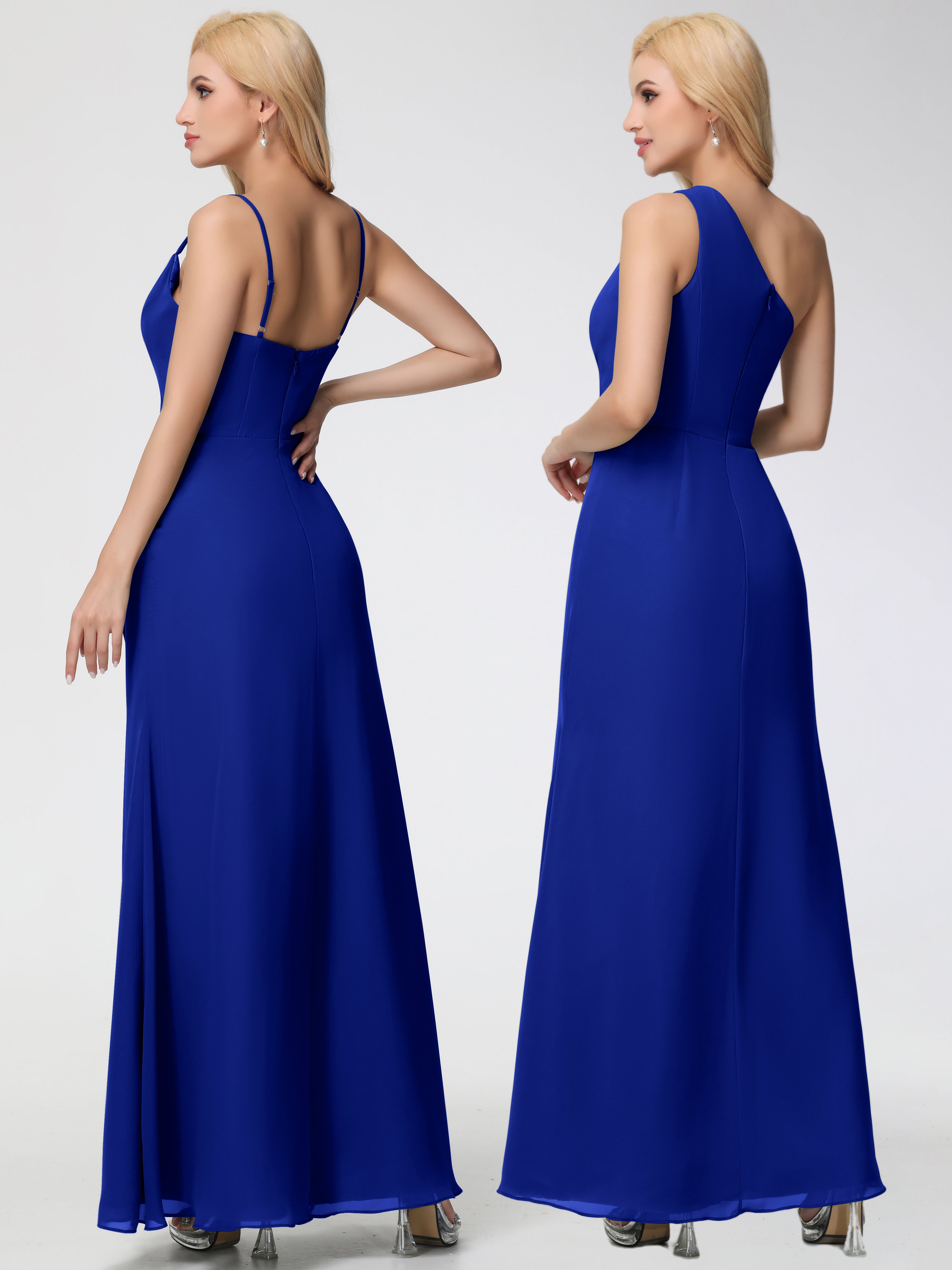 Cowl Sheath/Column Spaghetti Straps Chiffon Bridesmaid Dresses (Copy)