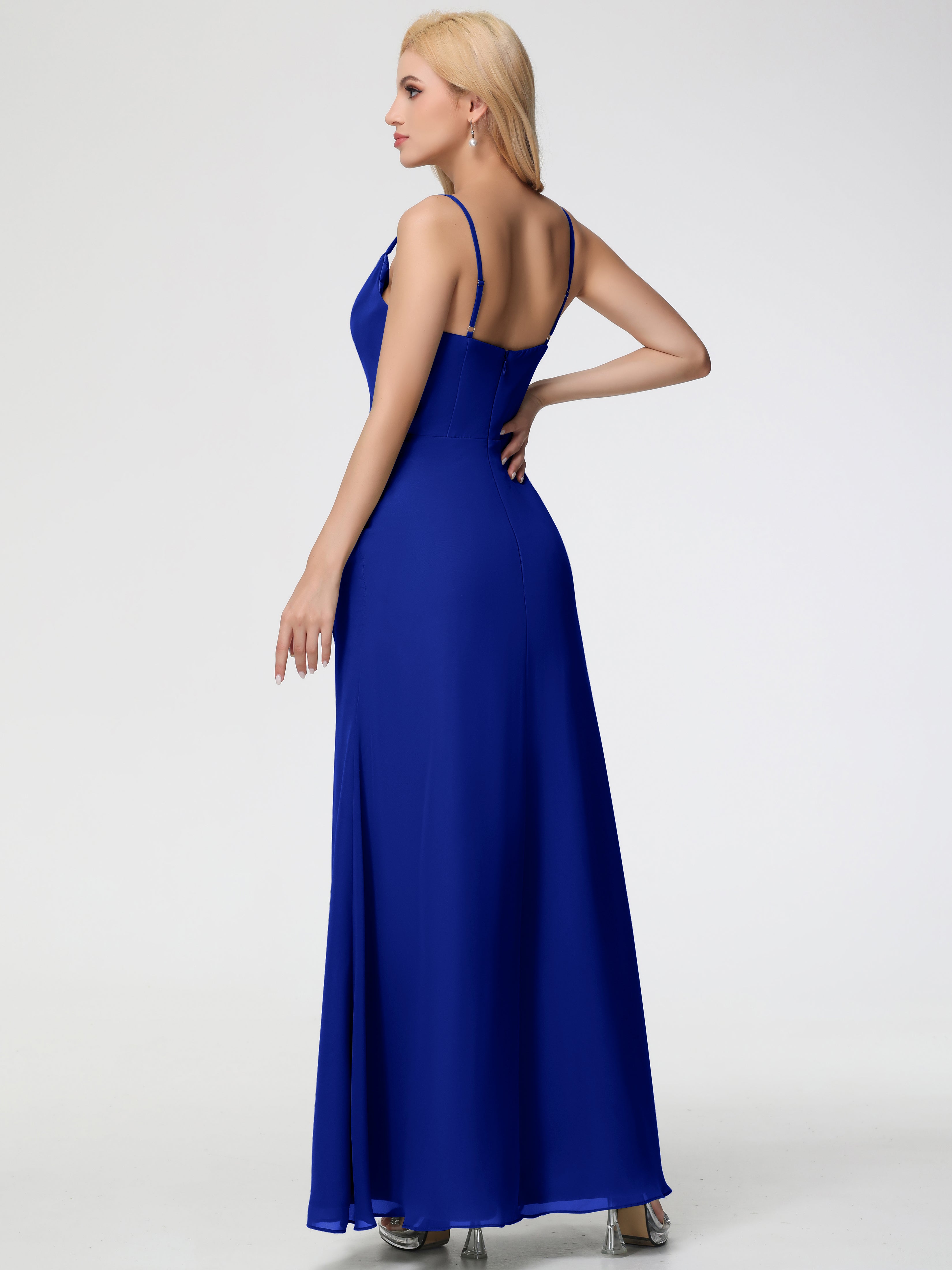 Cowl Sheath/Column Spaghetti Straps Chiffon Bridesmaid Dresses (Copy)