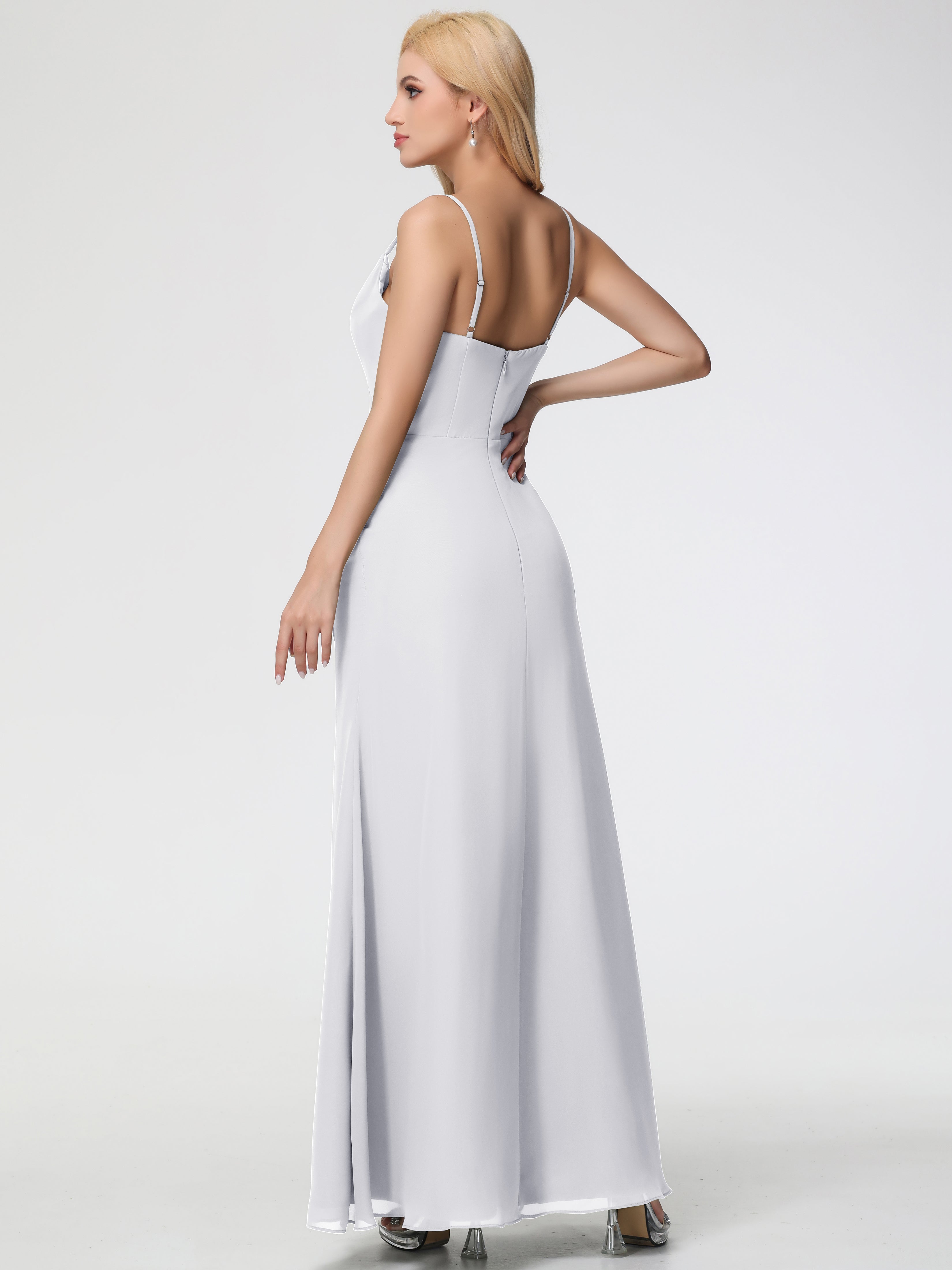 Cowl Sheath/Column Spaghetti Straps Chiffon Bridesmaid Dresses (Copy)