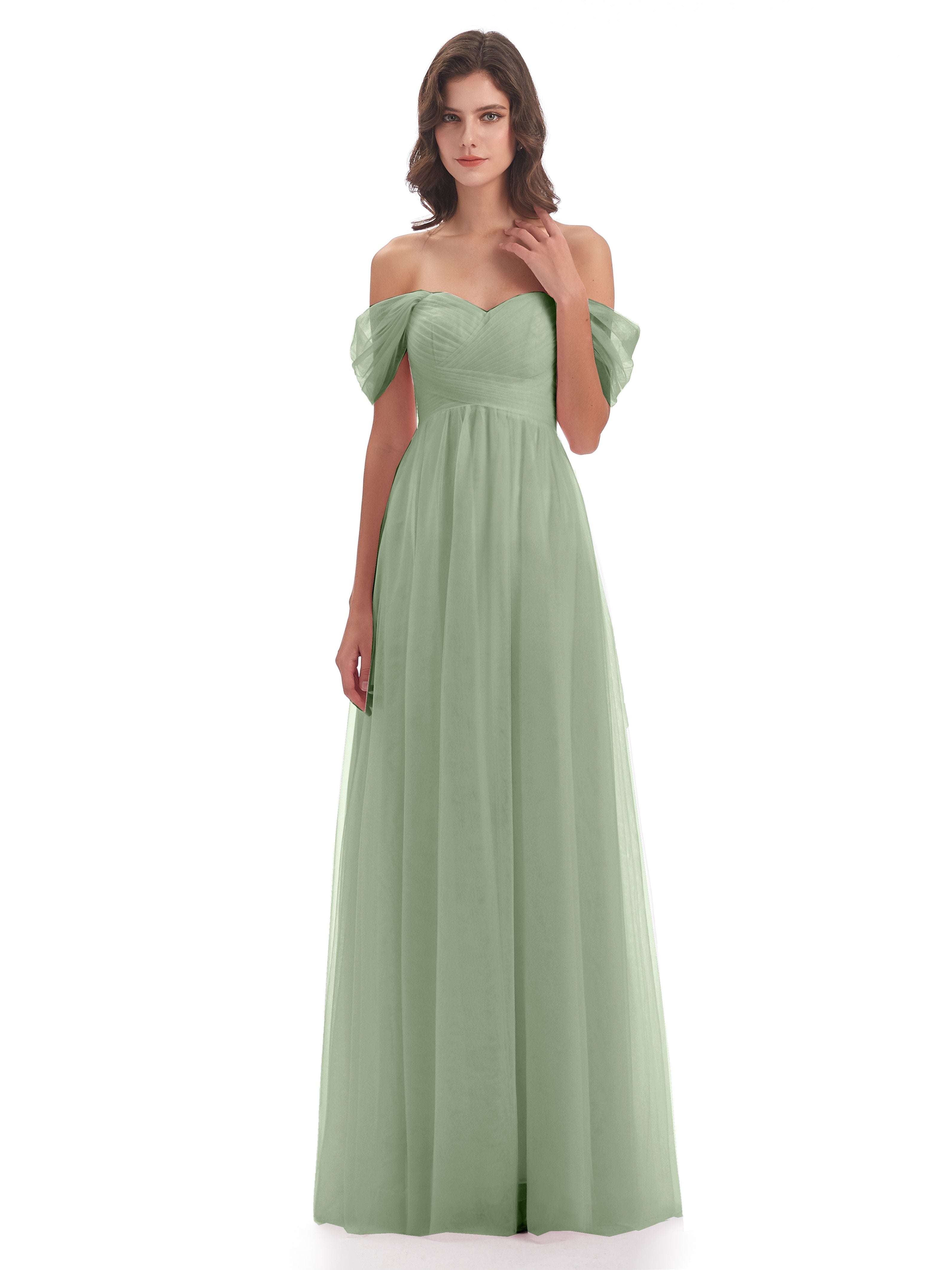 Dusty Sage Bridesmaid Dress Bridesmaid Dresses Long Bridesmaid Dresses