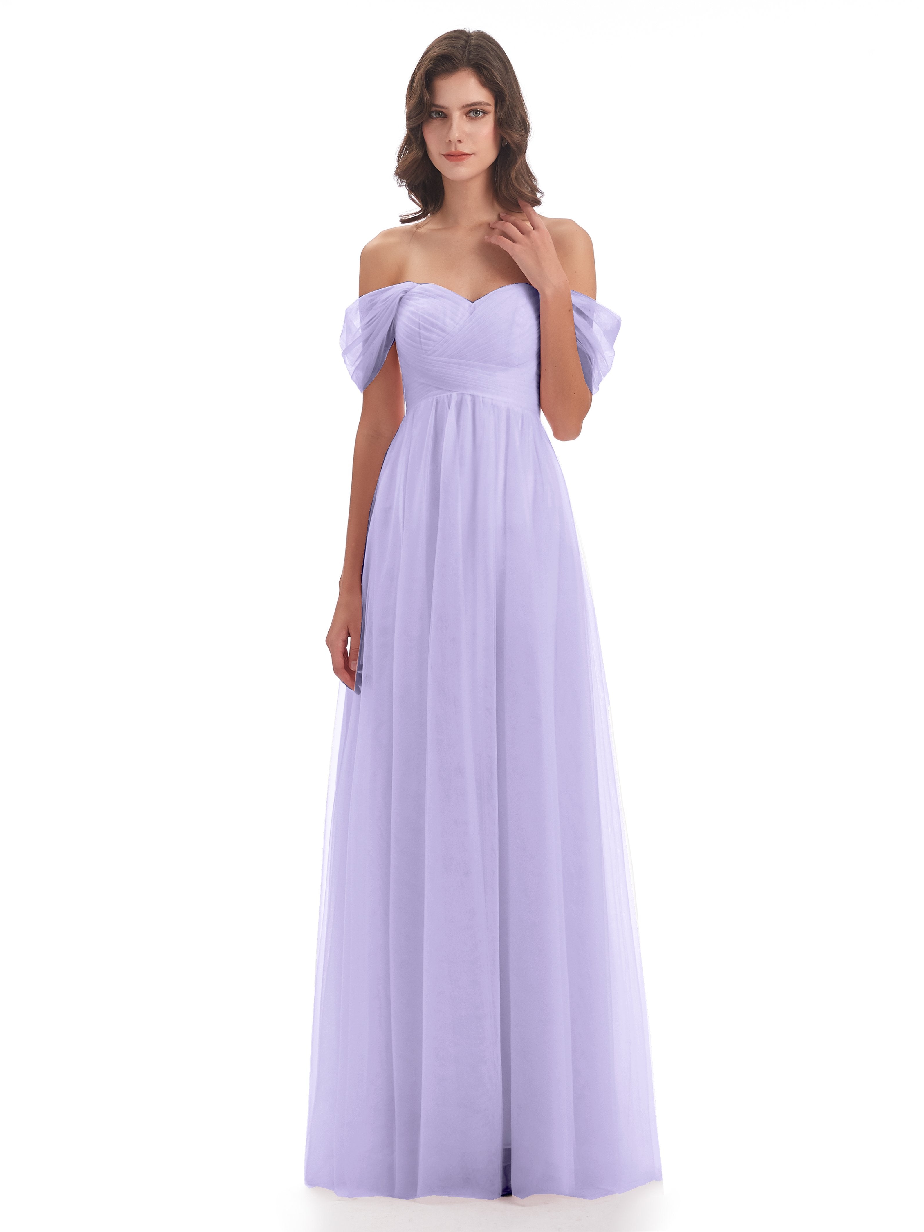 Lilac Bridesmaids Dresses Under 100 Long Bridesmaid Dresses With Tulle