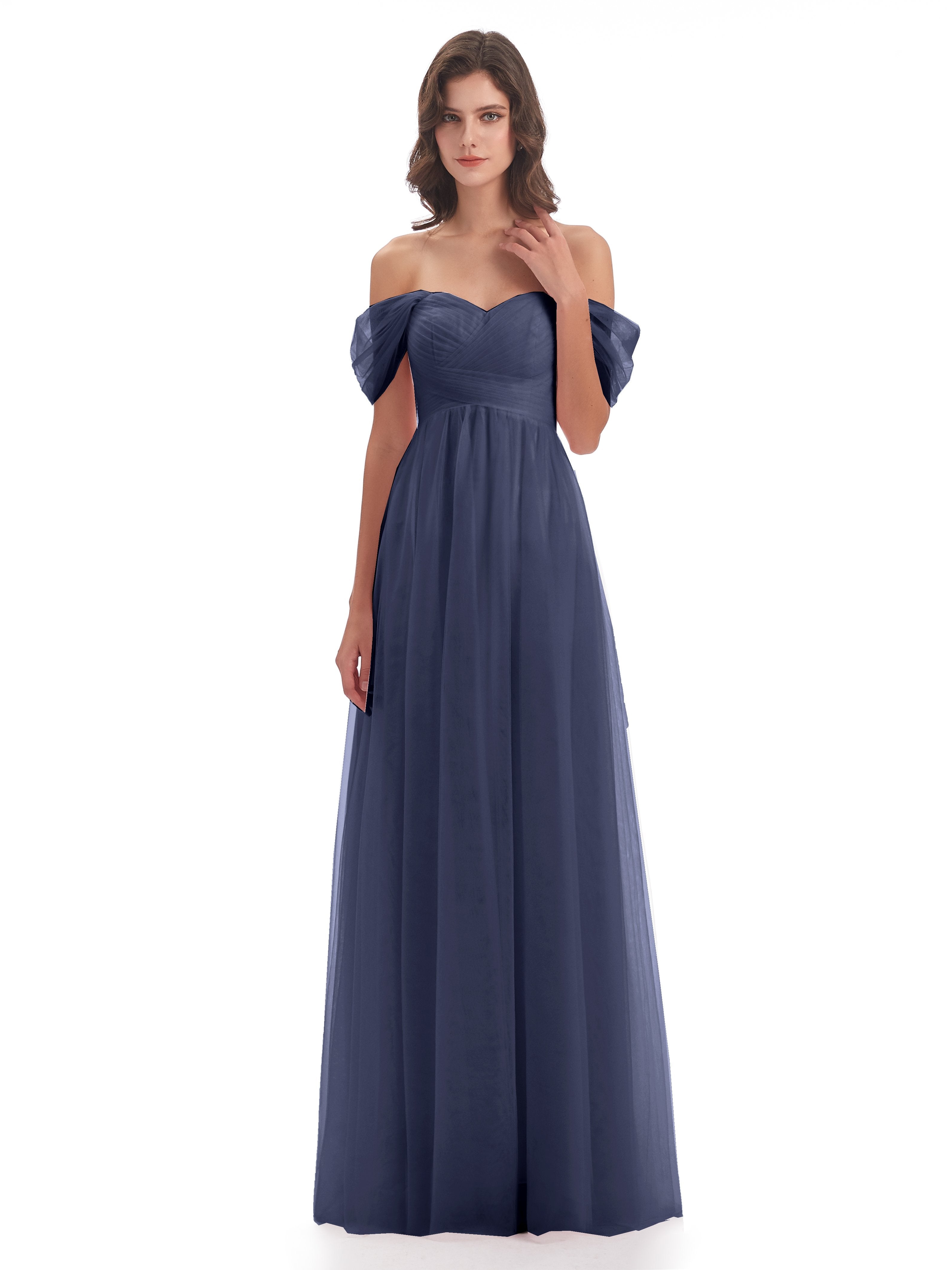 Stormy Bridesmaid Dresses Long Bridesmaid Dresses With Tulle Off The S
