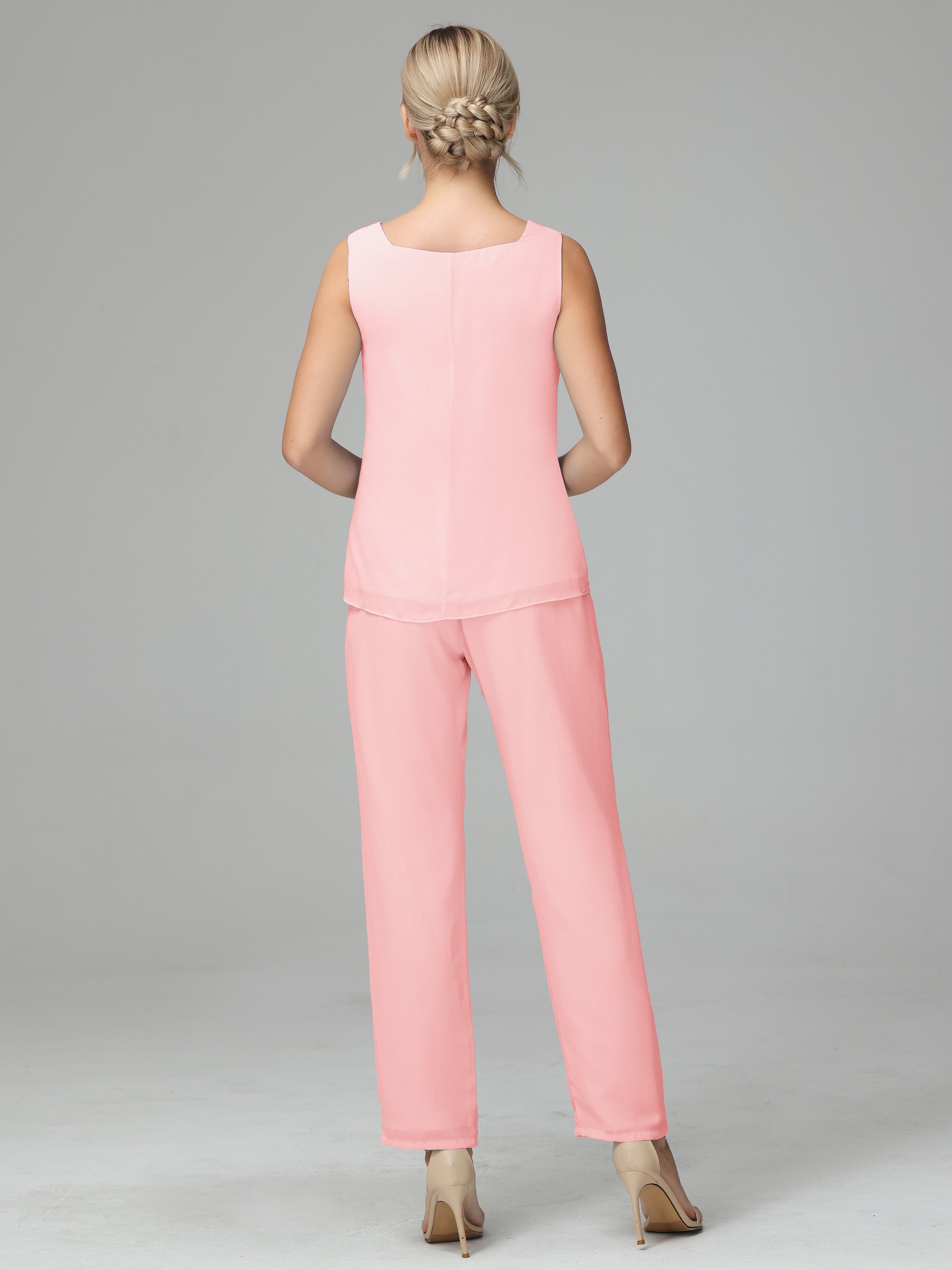 Special Long Sleeves Chiffon Mother Of The Bride Dress Pants Suits