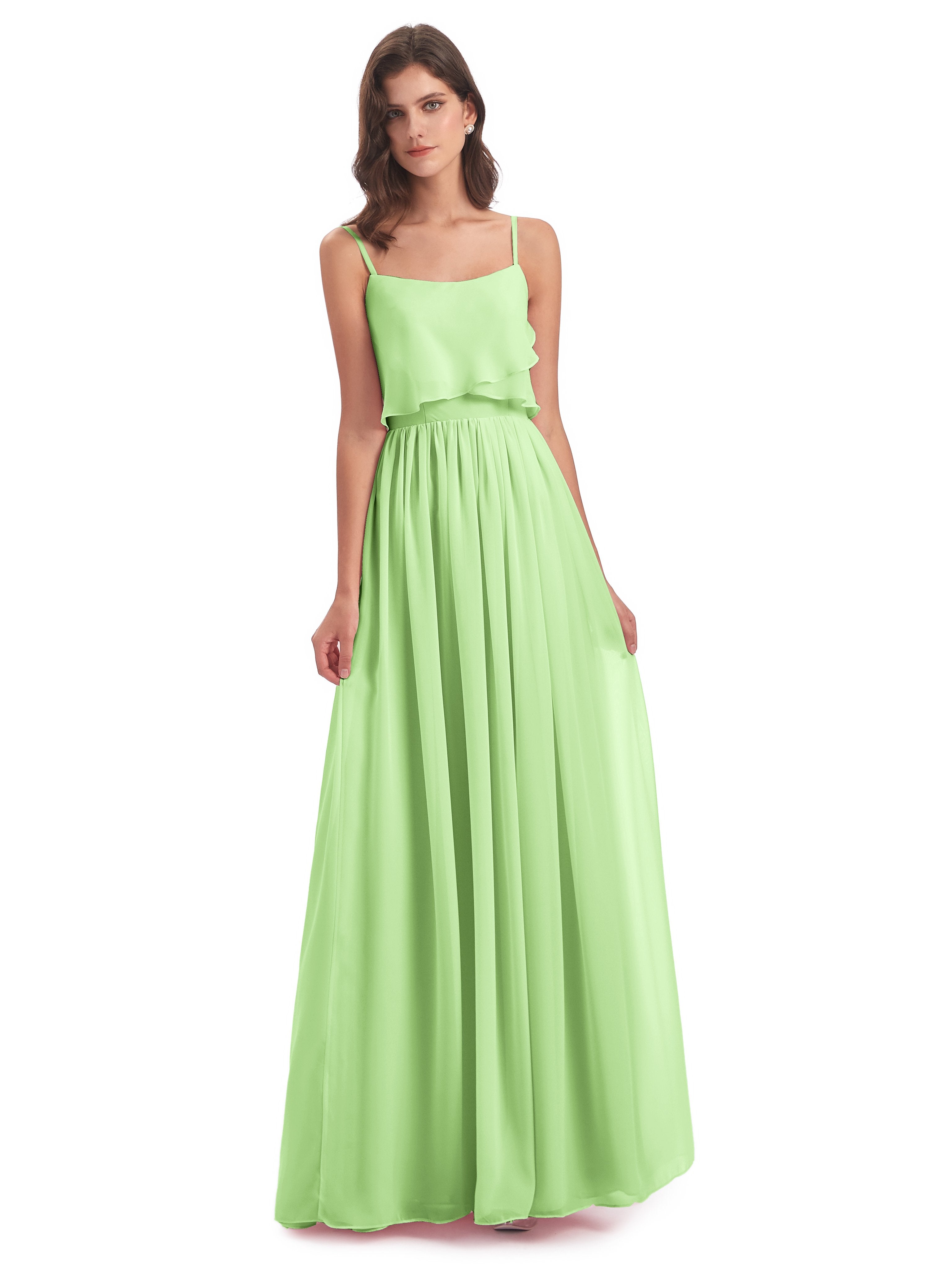 sage green chiffon bridesmaid dresses uk Sage Bridesmaid Dresses,Chiffon Bridesmaid Dress,Simple Bridesmaid Dress,BD00325, US12 / Red