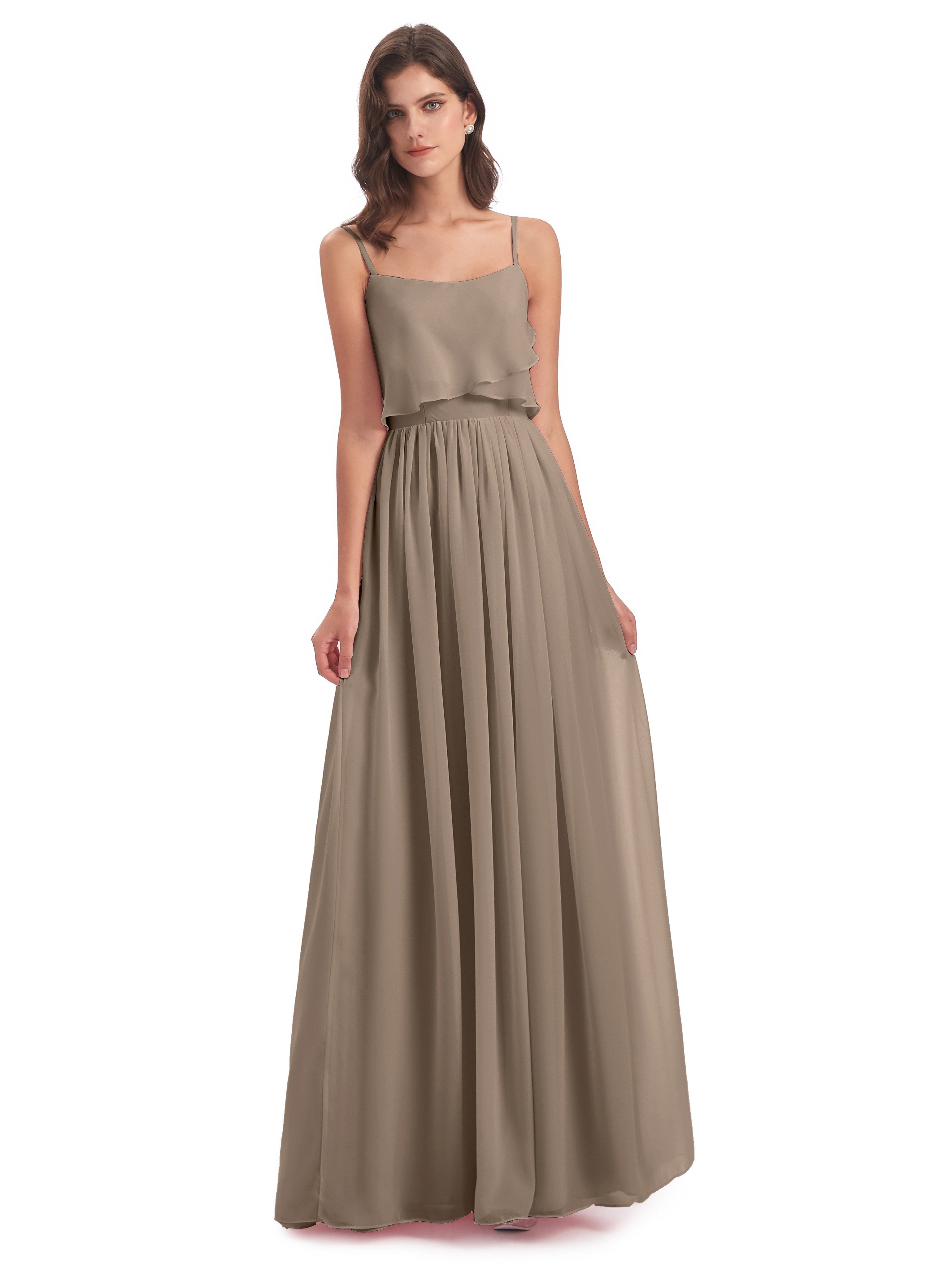 african bridesmaid dresses designs Taupe Bridesmaid Dresses Uk Riley A-Line Long Best Chiffon Bridesmaid