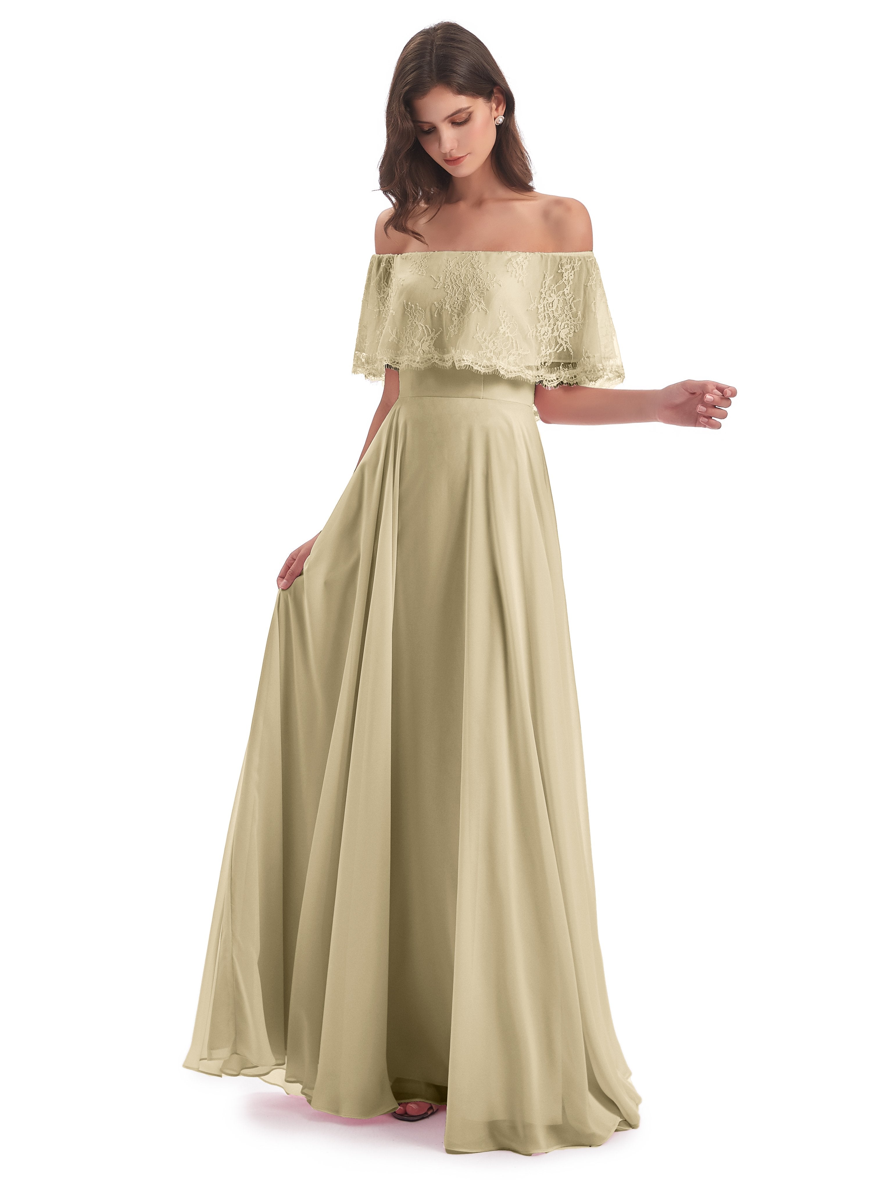sachin and babi light blue dress Champagne Bridesmaid Dresses & Gowns