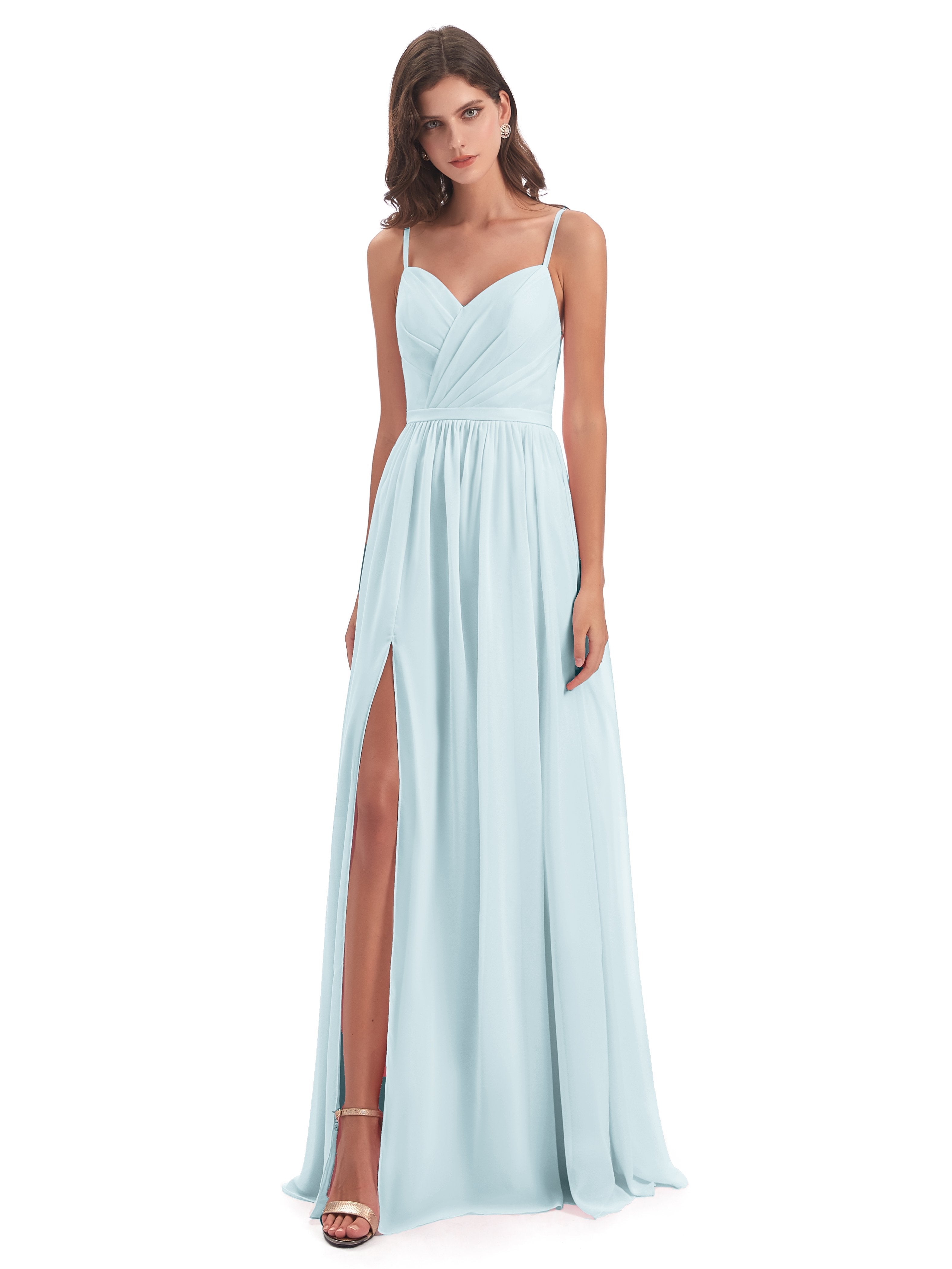 Mist Green Bridesmaid Dresses Lotte Spaghetti Straps Sleeveless Brides Mist Green Bridesmaid Dresses Lotte Spaghetti Straps Sleeveless Brides