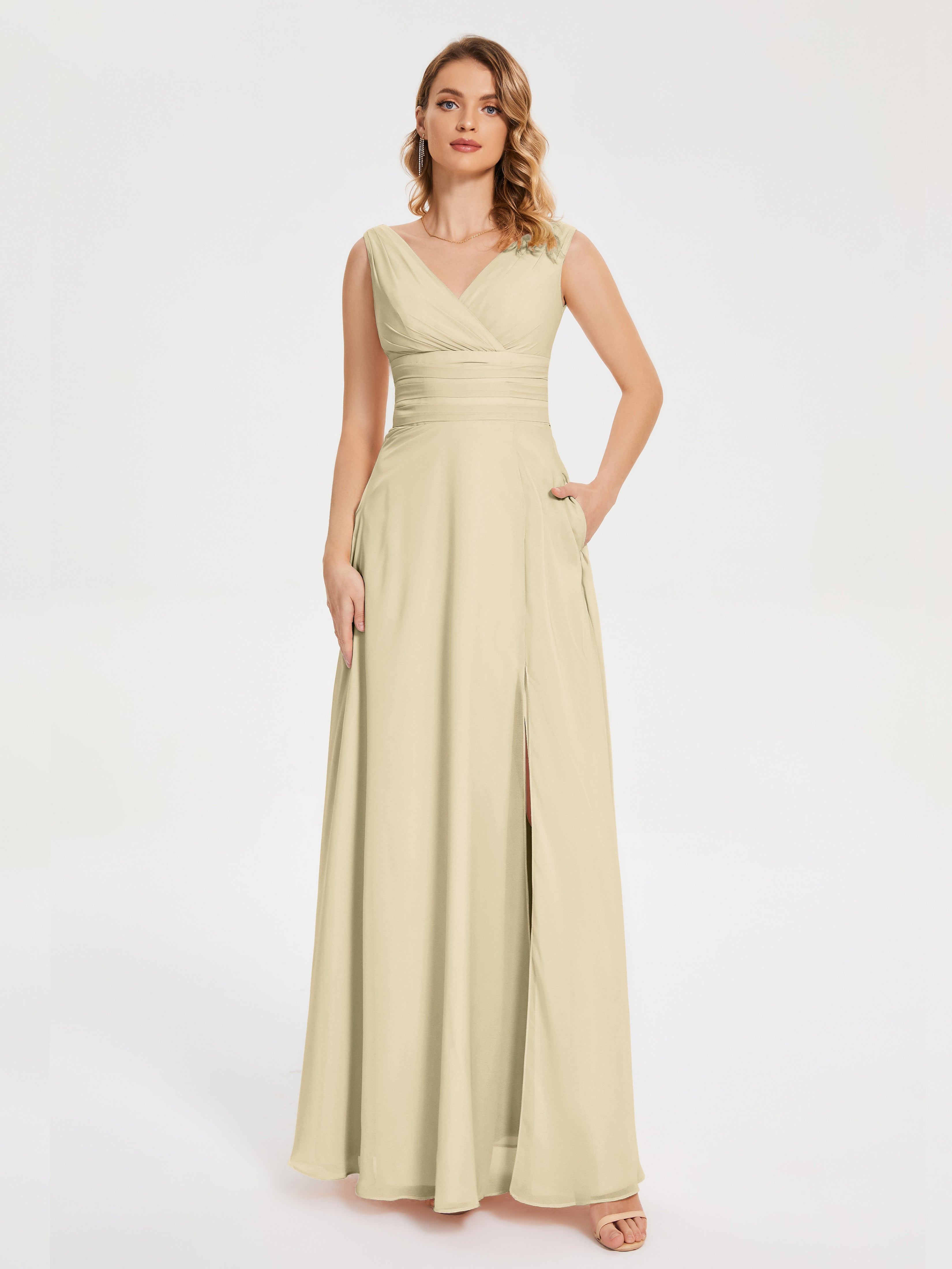 elegant champagne bridesmaid dresses Dress Lucille Chiffon Bridesmaid 082525-N-PA-CO Black motel rocks daisy trend and gorgeous for Pick a Size:L