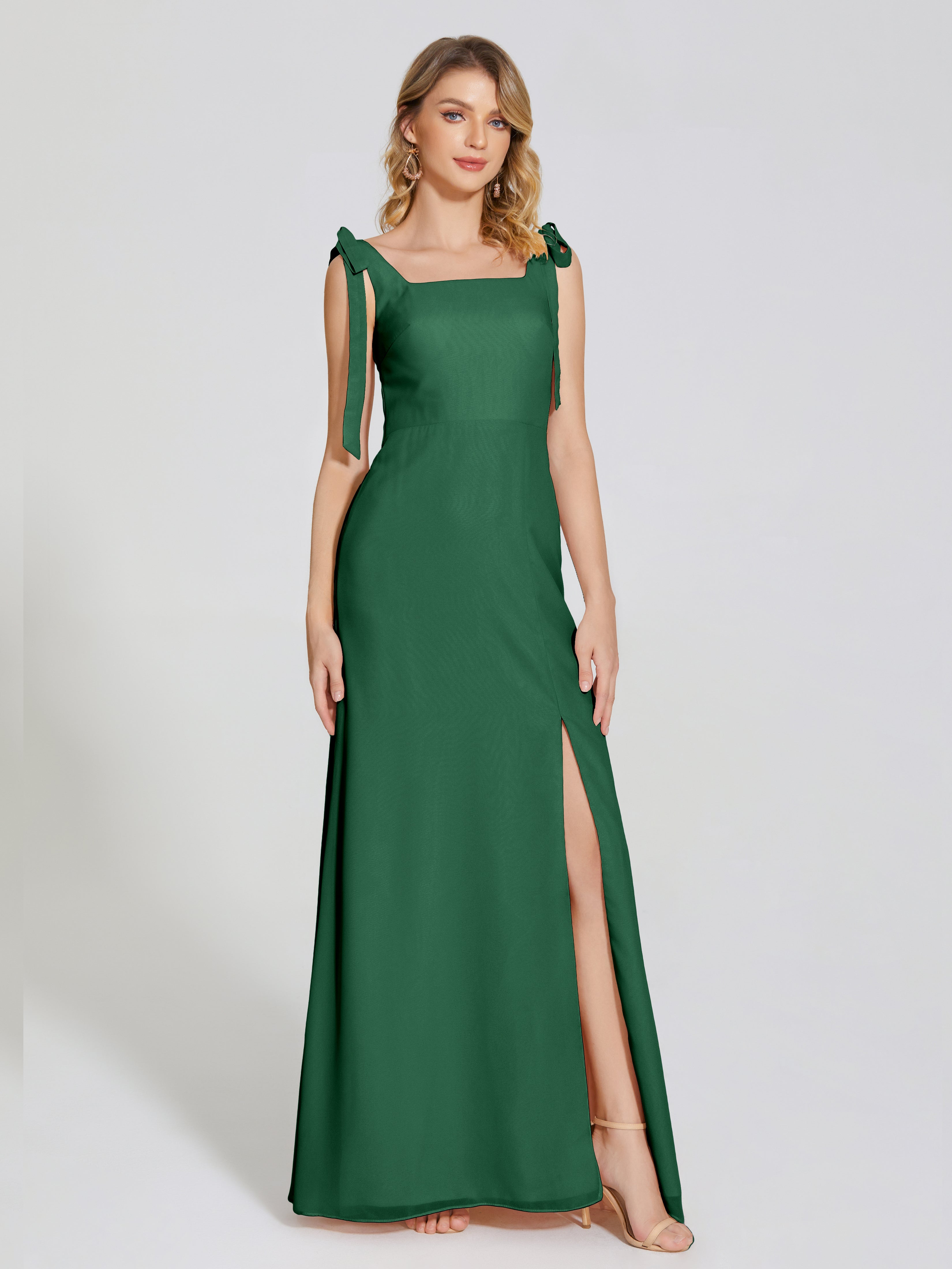 Forest Green Dark Green Bridesmaid Dresses Michelle Elegant Square Nec Forest Green Dark Green Bridesmaid Dresses Michelle Elegant Square Nec