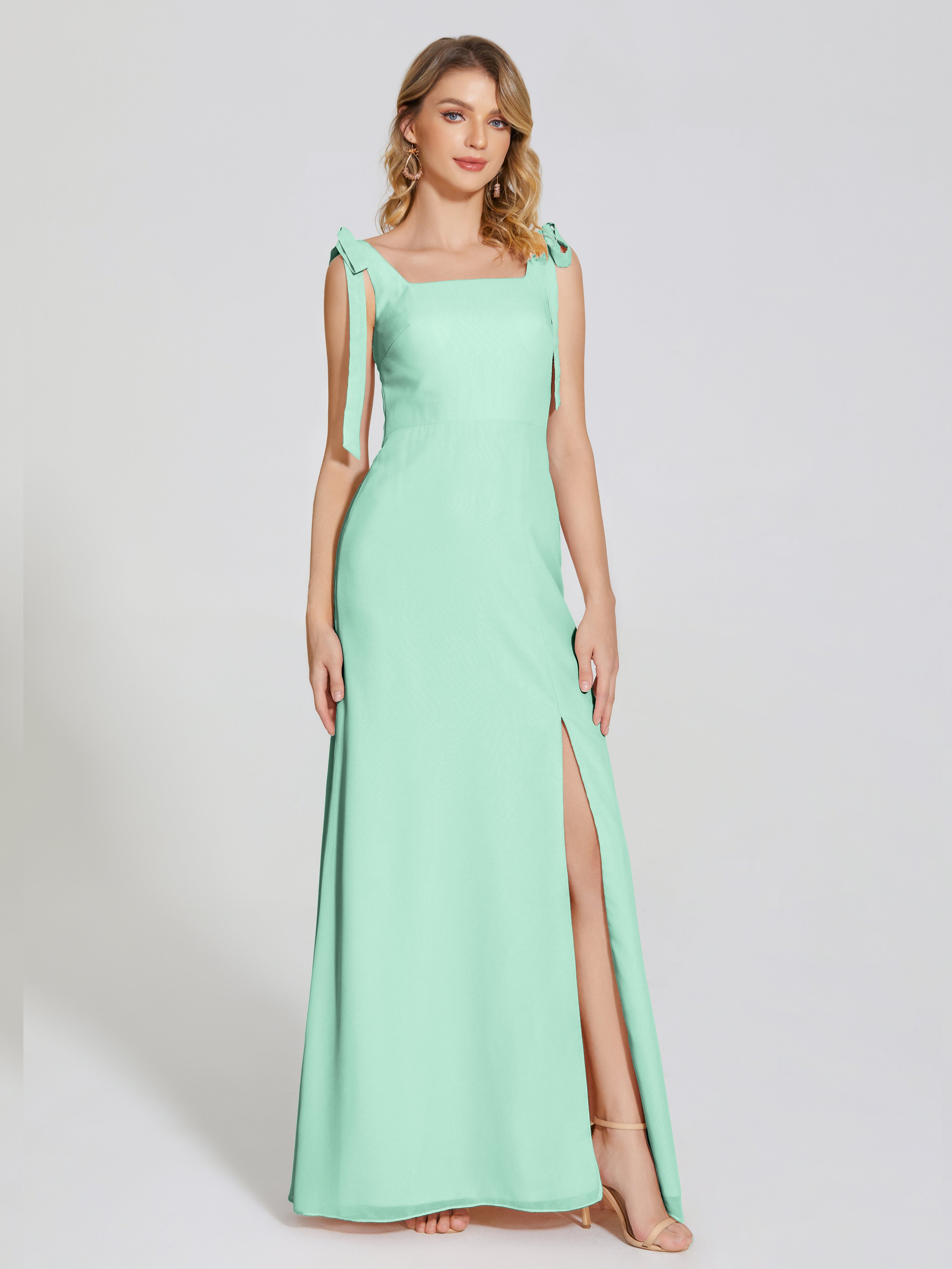 Mint Green Bridesmaid Dress Bridesmaid Dresses Michelle Elegant Square