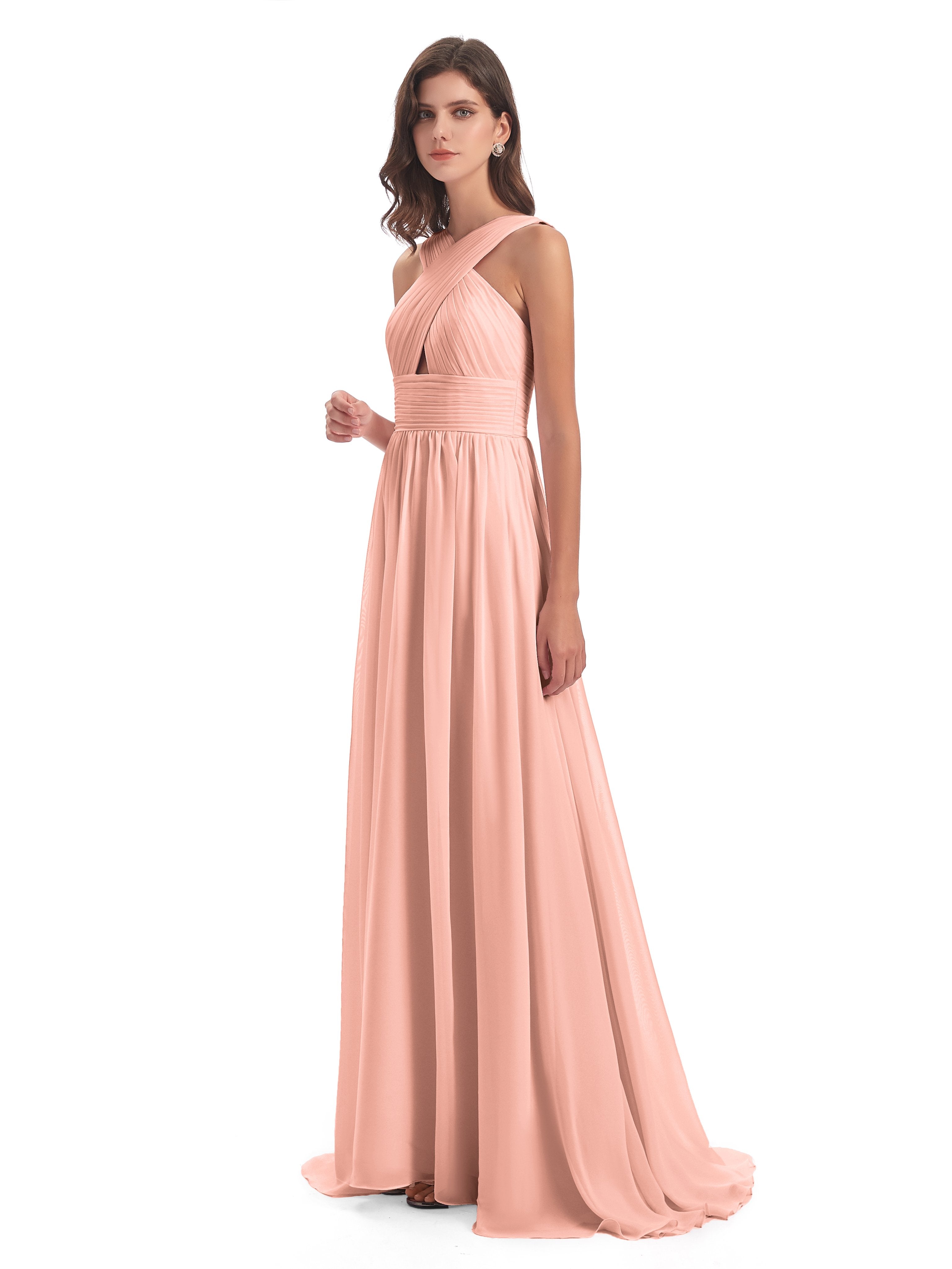 Coral Wedding Dresses For Bridesmaids Millie Alarming Formal Sweep-Bru Coral Wedding Dresses For Bridesmaids Millie Alarming Formal Sweep-Bru