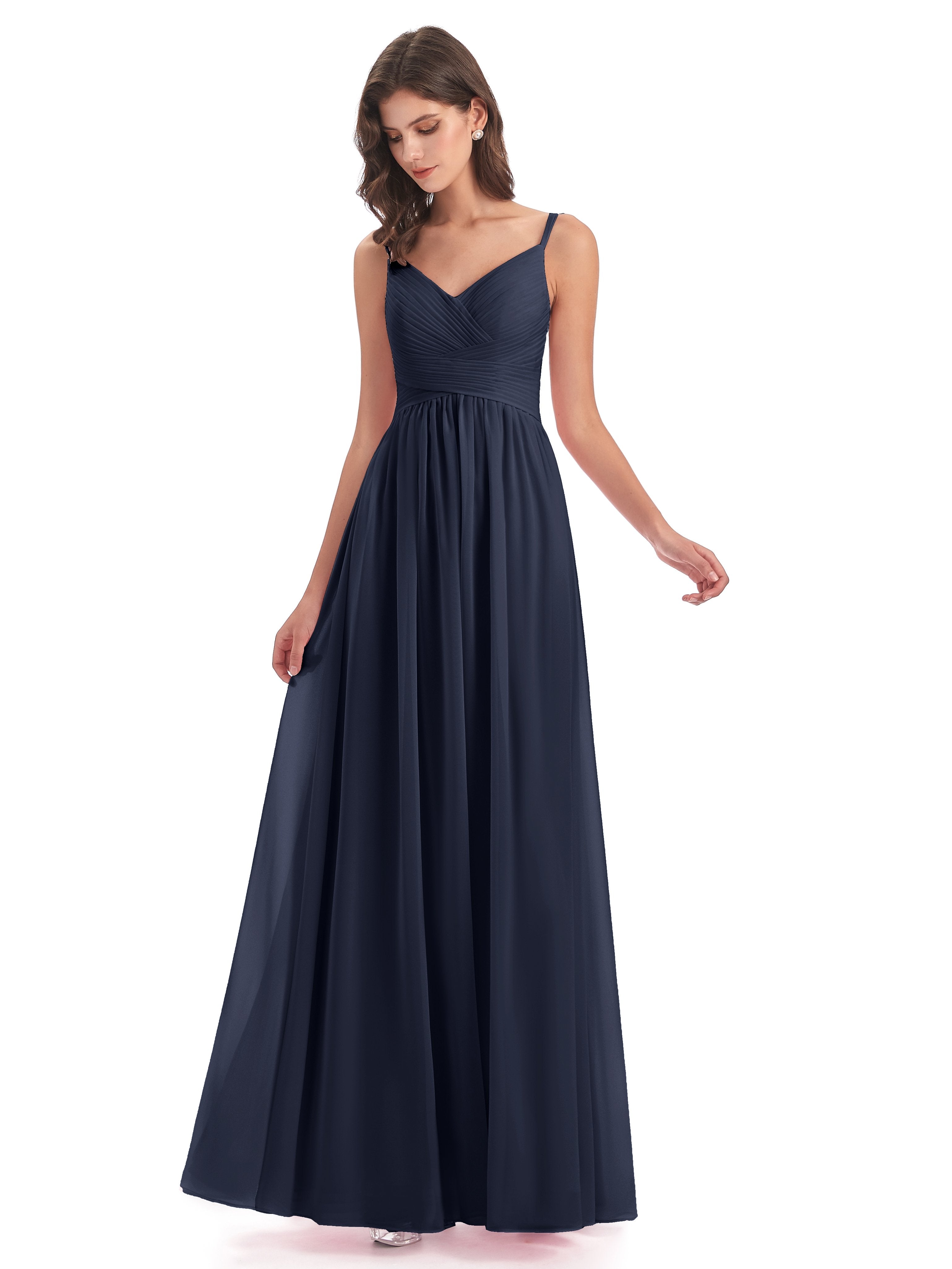 Dark Navy Bridesmaid Dresses Uk Poppy Simple Spaghetti Straps Pleating Dark Navy Bridesmaid Dresses Uk Poppy Simple Spaghetti Straps Pleating