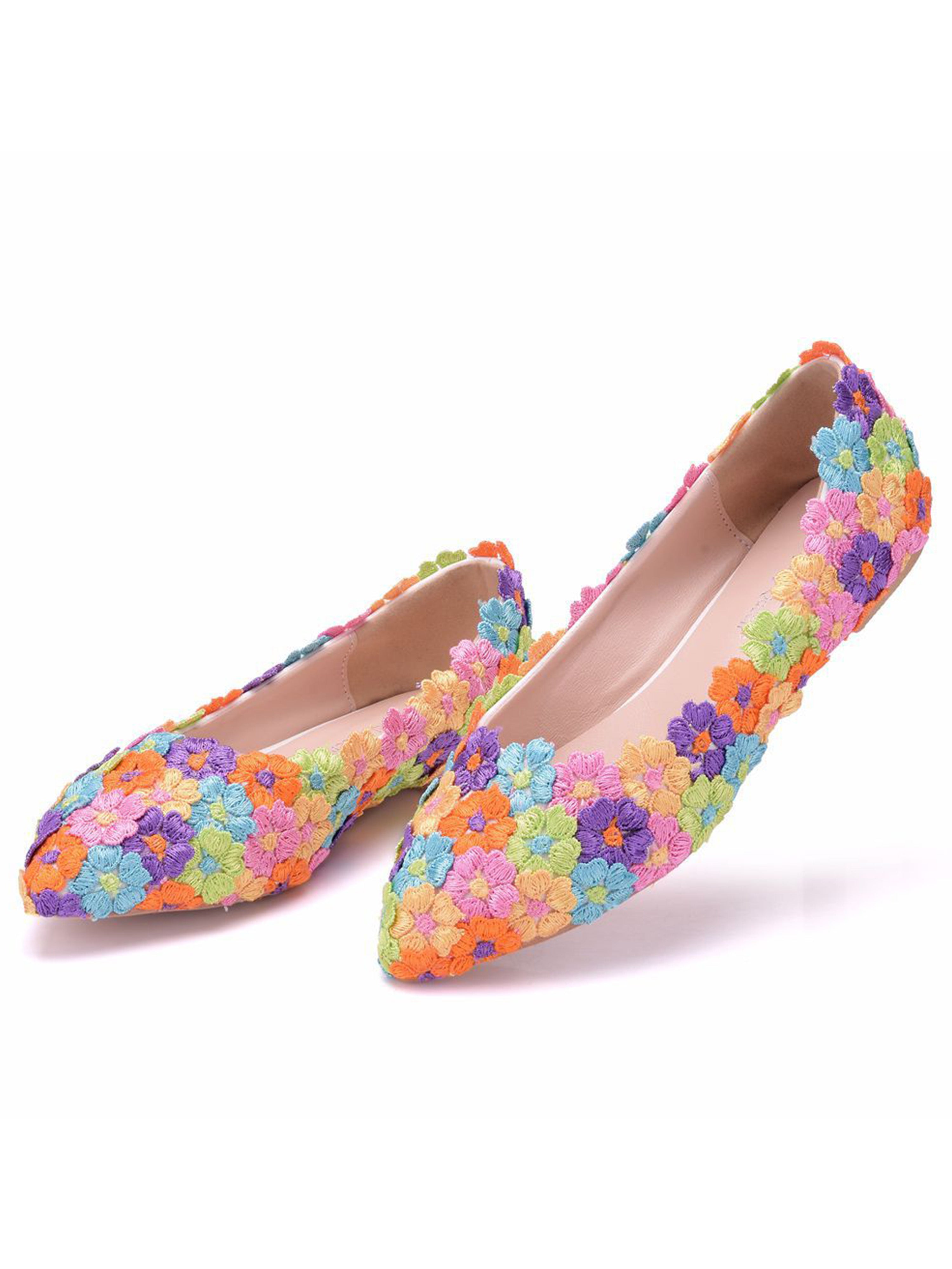 Lace Flat Heel Bridal Shoes