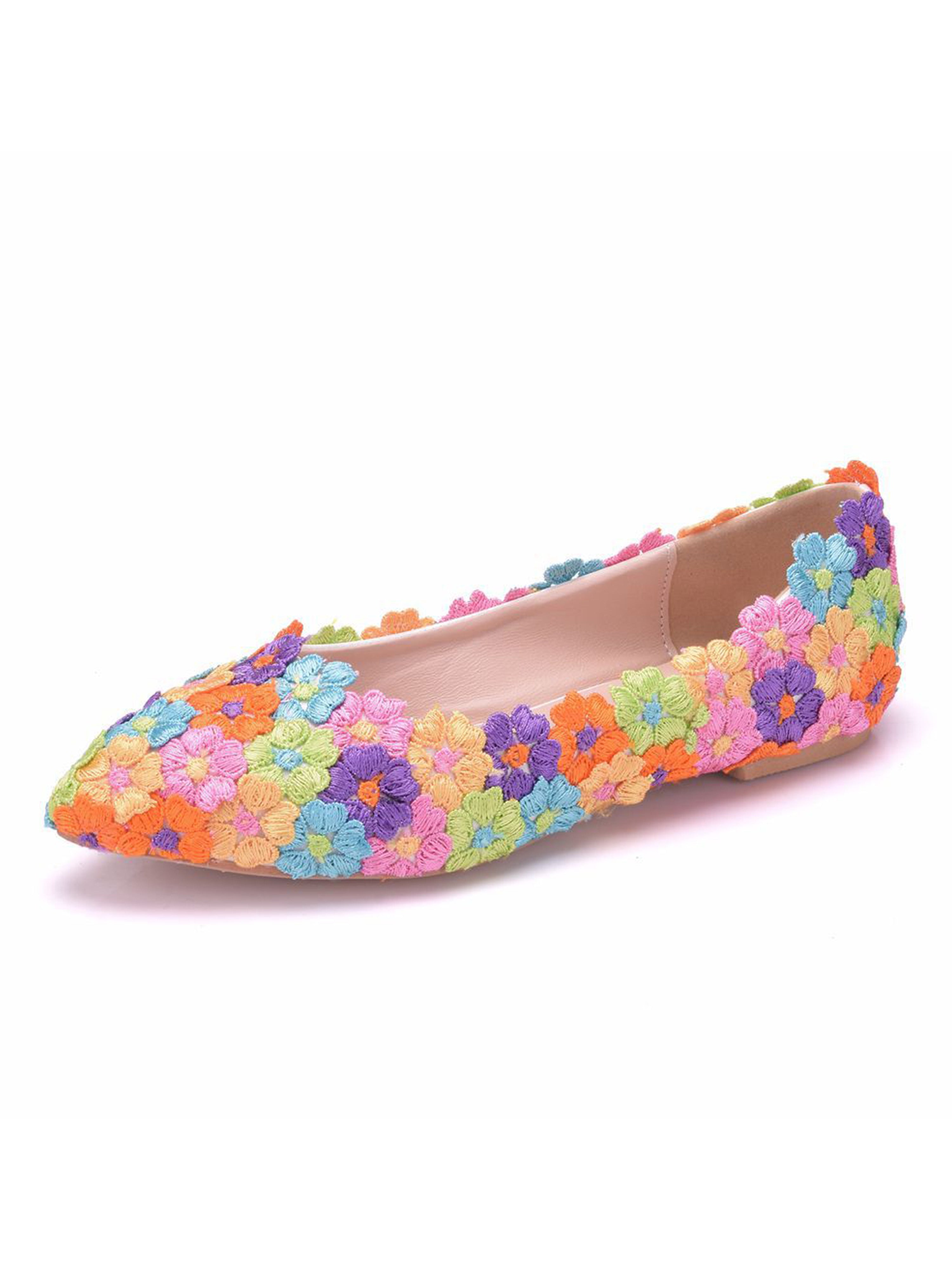 Lace Flat Heel Bridal Shoes