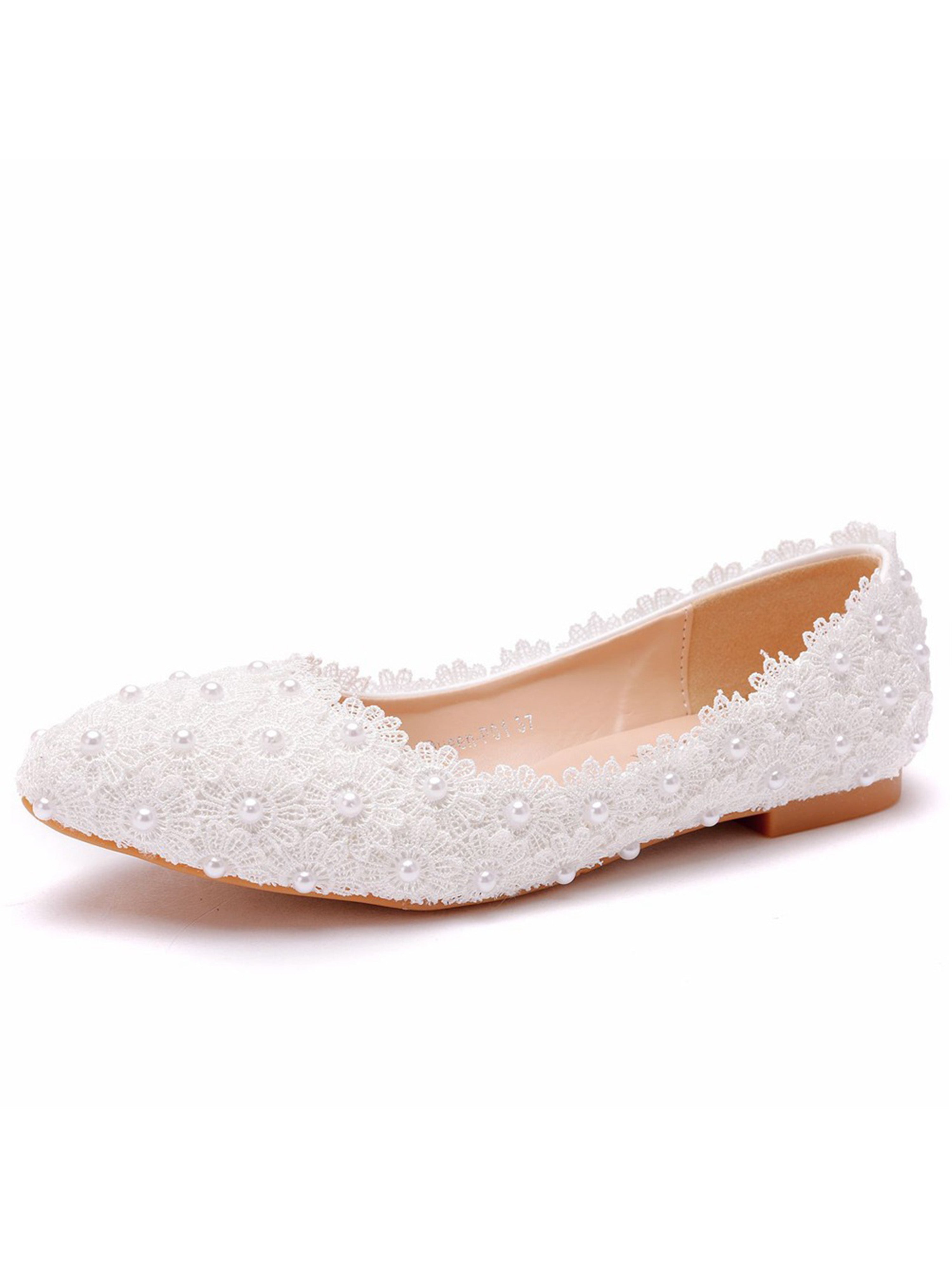 Women Lace Flat Shoes Shallow Mouth Shoes