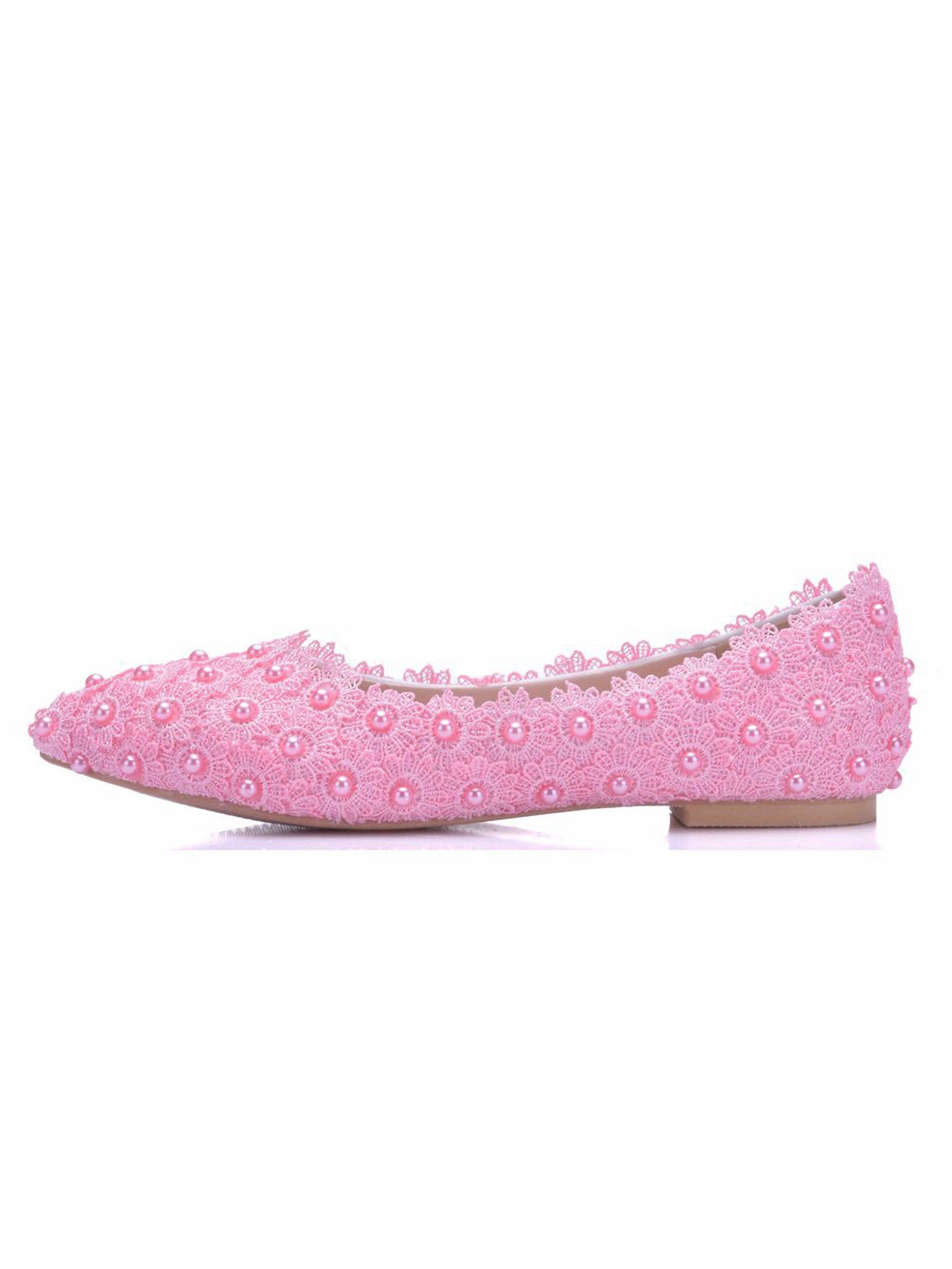 Women Lace Flat Shoes Shallow Mouth Shoes