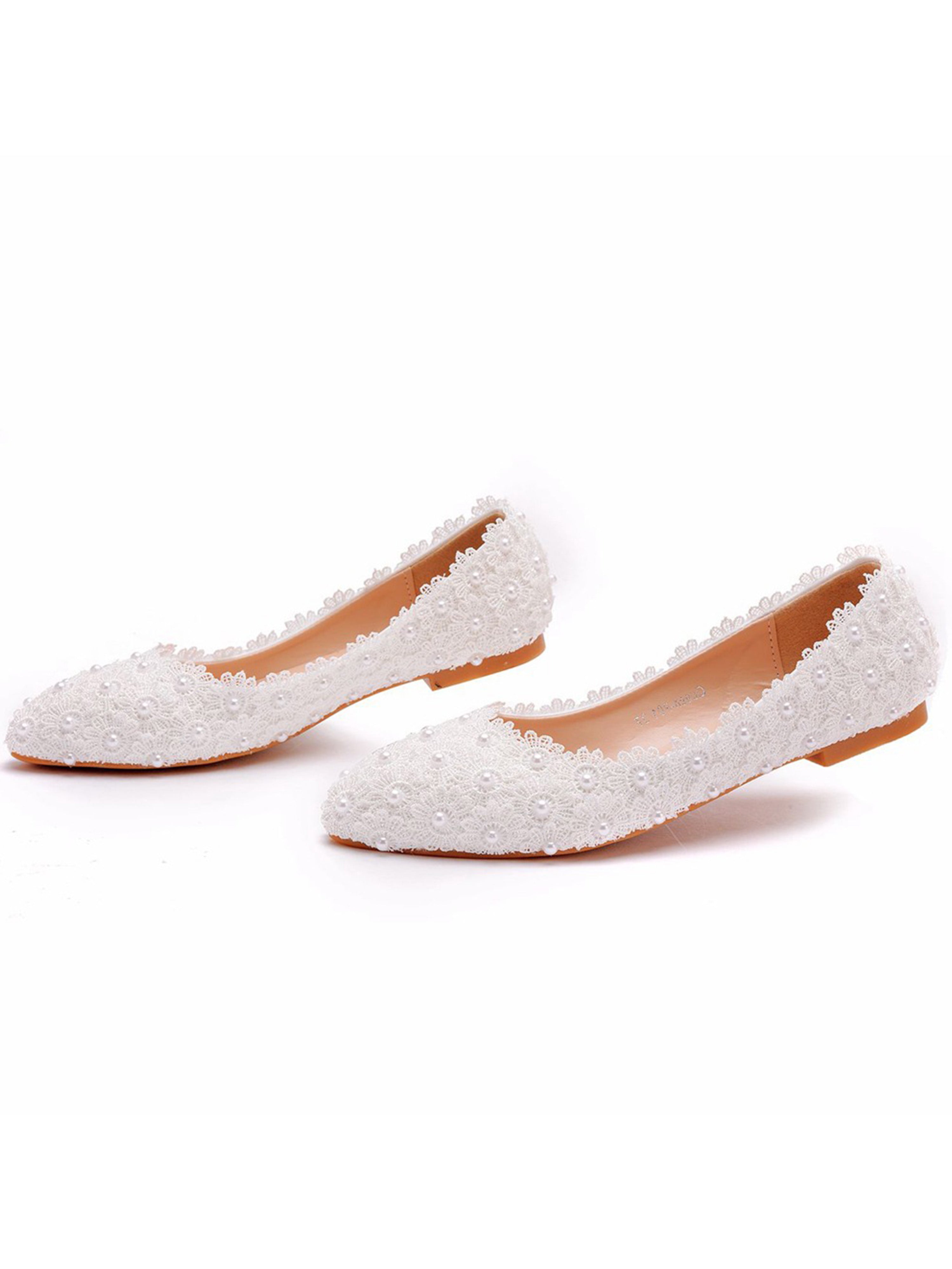 Women Lace Flat Shoes Shallow Mouth Shoes