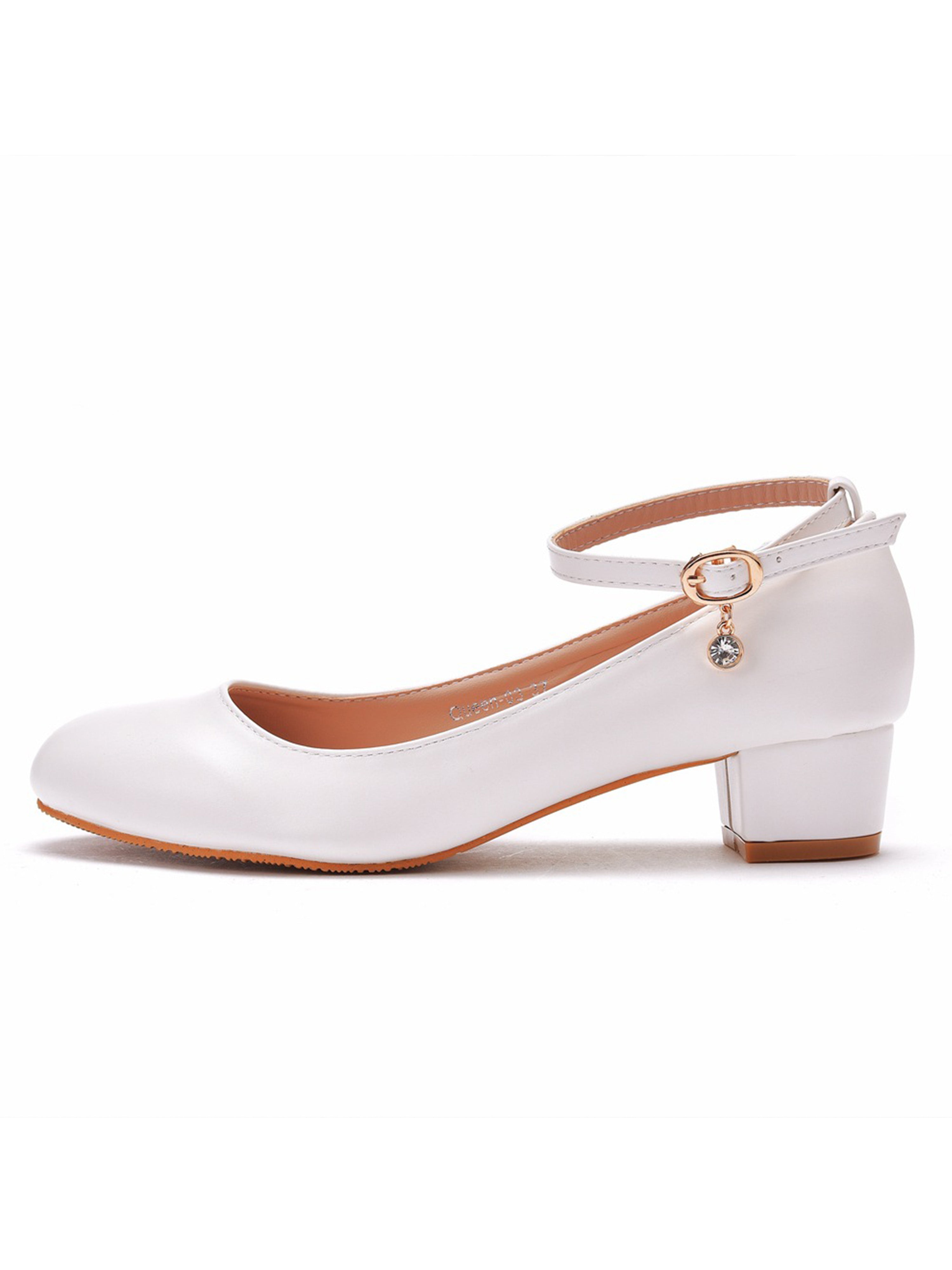 Block Heels Ankle Strap Heels Bridesmaid Shoes