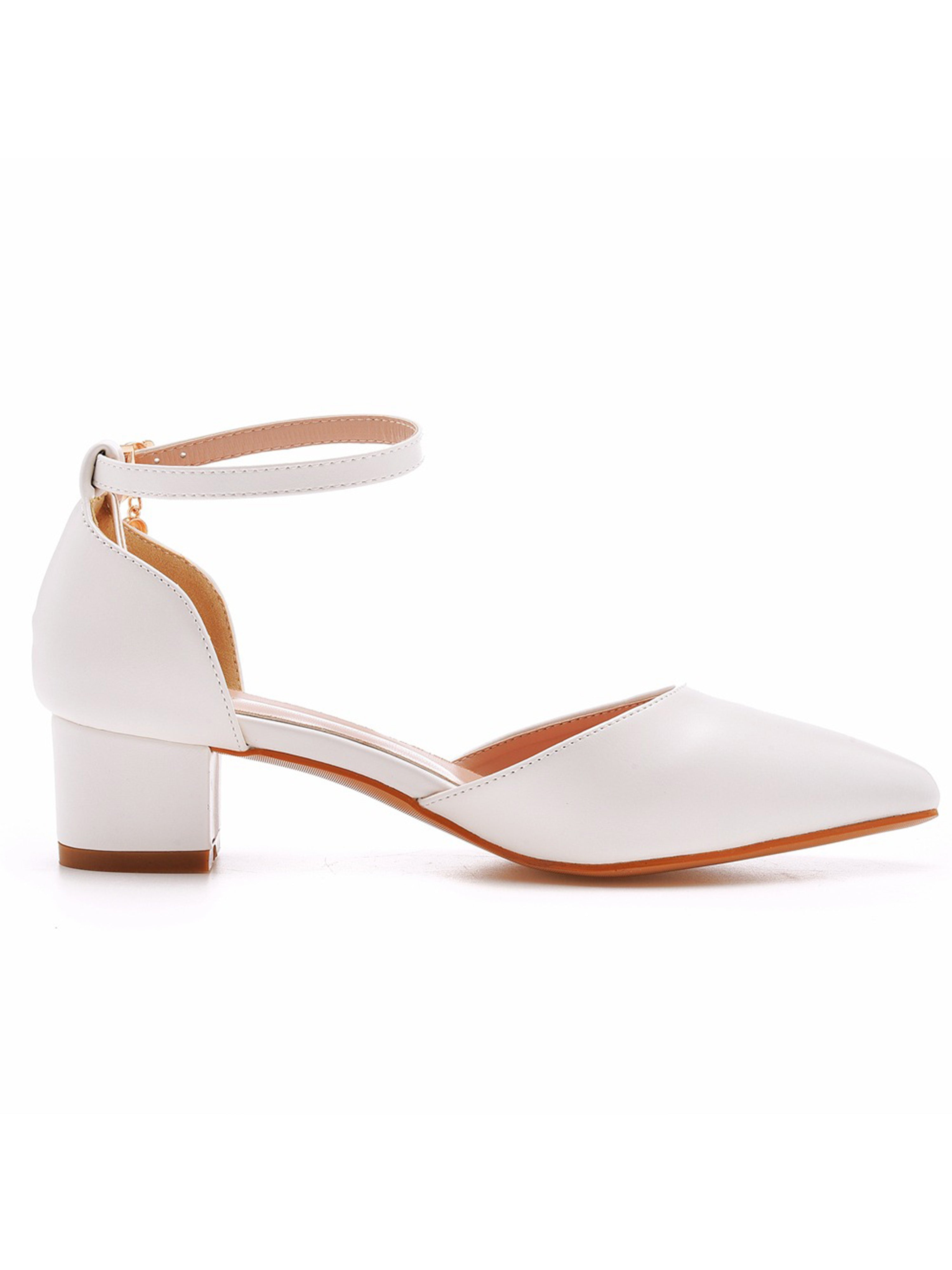 Pointed Toe Sandals Ankle Strap Heels Brides Shoes