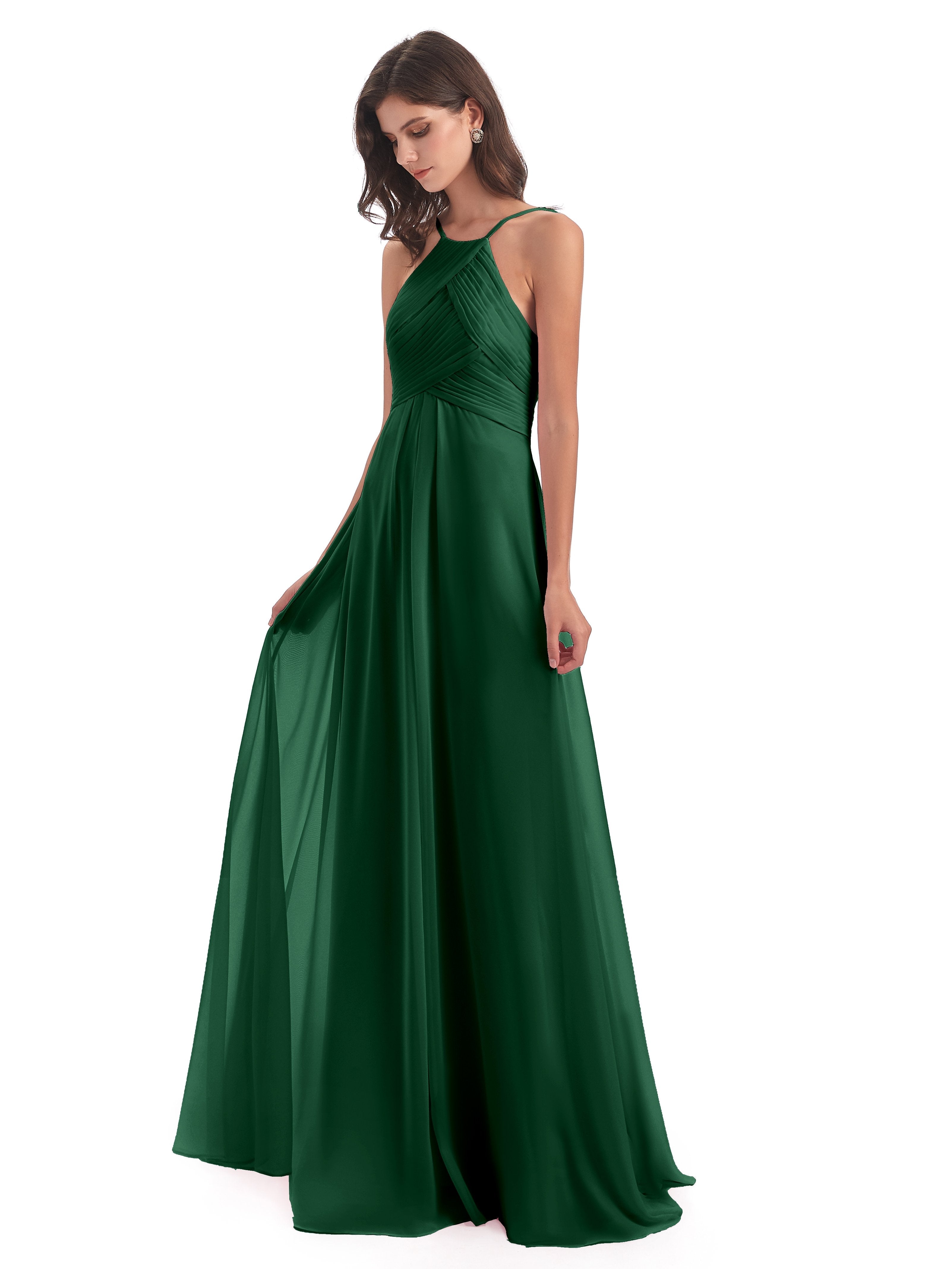 Dark Green Bridesmaid Dresses Ireland Zipper Back Chiffon Long Bridesm Dark Green Bridesmaid Dresses Ireland Zipper Back Chiffon Long Bridesm