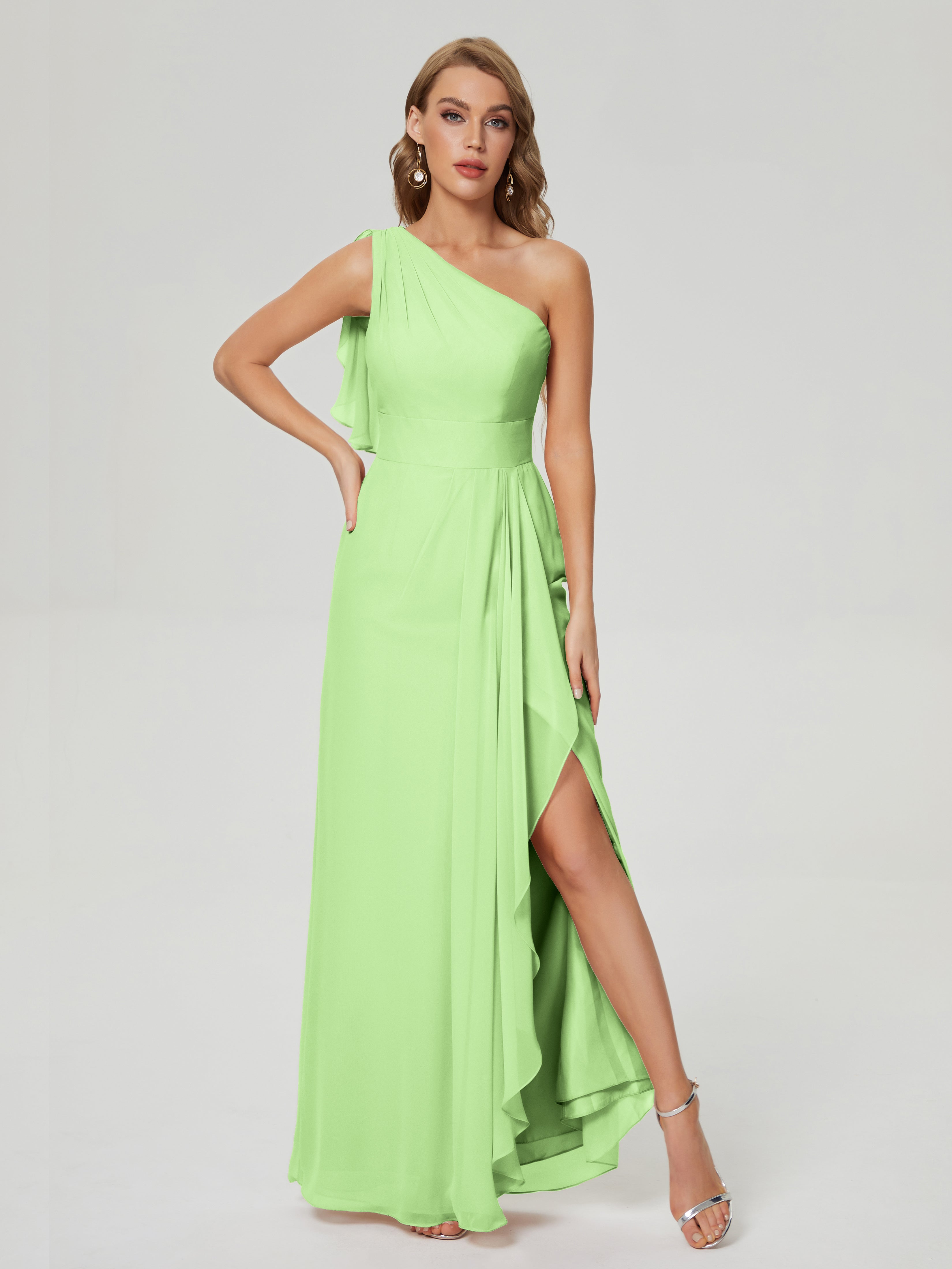 Sage Green Light Green Bridesmaid Dresses Samara Pretty Chiffon Brides