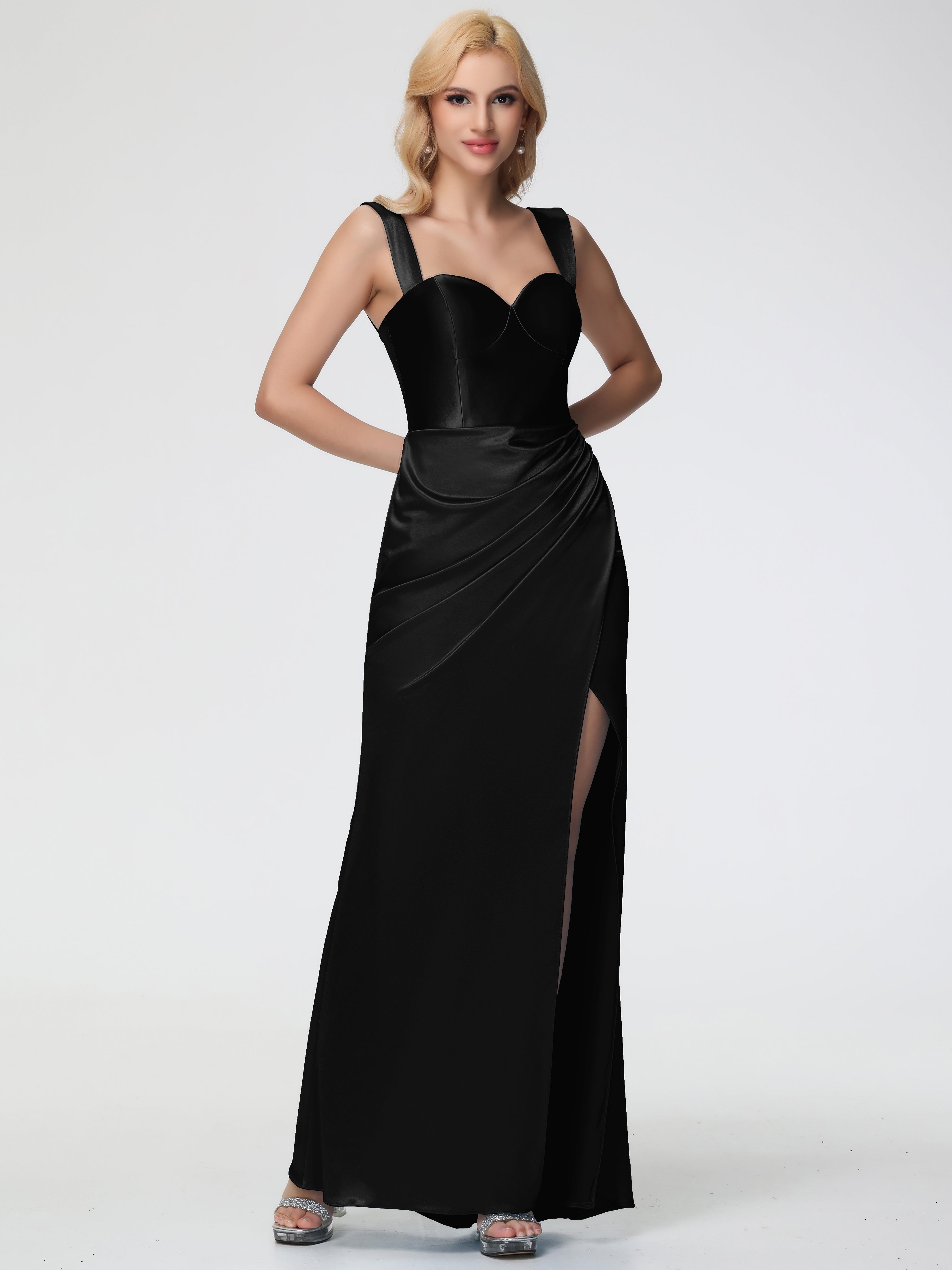Black Bridesmaid Dresses Different Styles Trumpet/Mermaid Convertible Black Bridesmaid Dresses Different Styles Trumpet/Mermaid Convertible