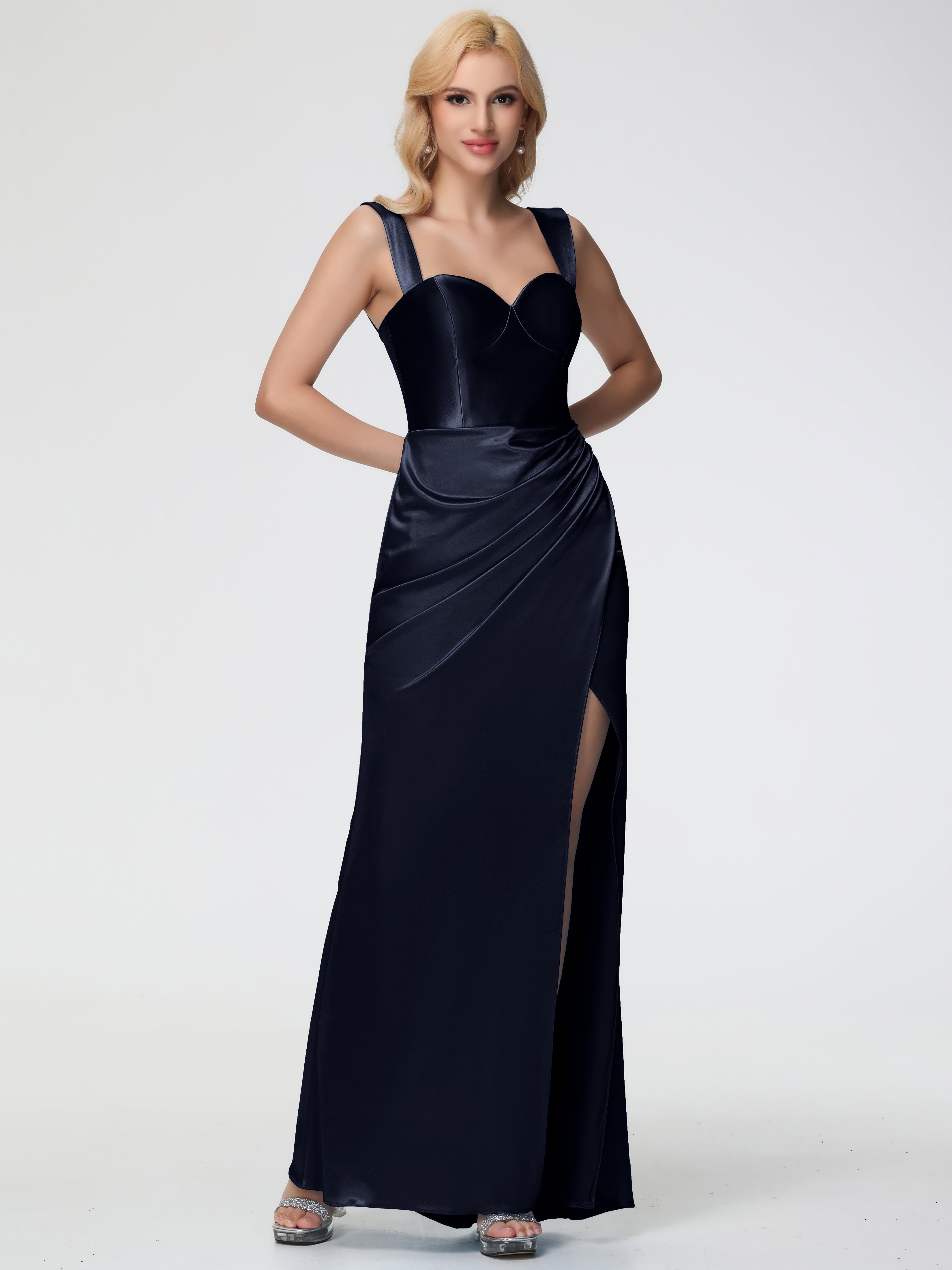 Navy Blue Bridesmaid Dress Long Trumpet/Mermaid Convertible Straps Lon Navy Blue Bridesmaid Dress Long Trumpet/Mermaid Convertible Straps Lon