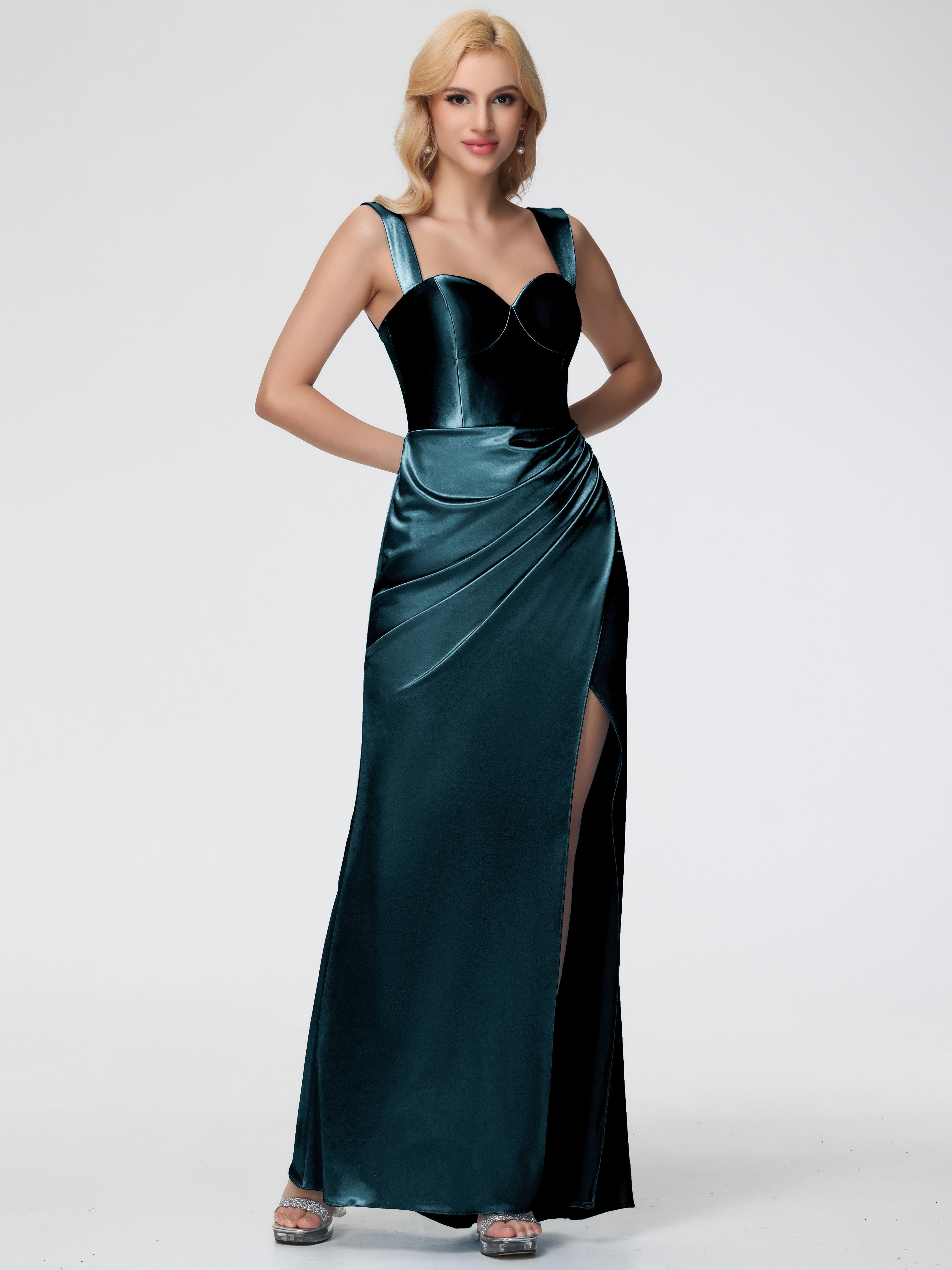 Peacocks Bridesmaid Dresses Trumpet/Mermaid Convertible Straps Long St Peacocks Bridesmaid Dresses Trumpet/Mermaid Convertible Straps Long St
