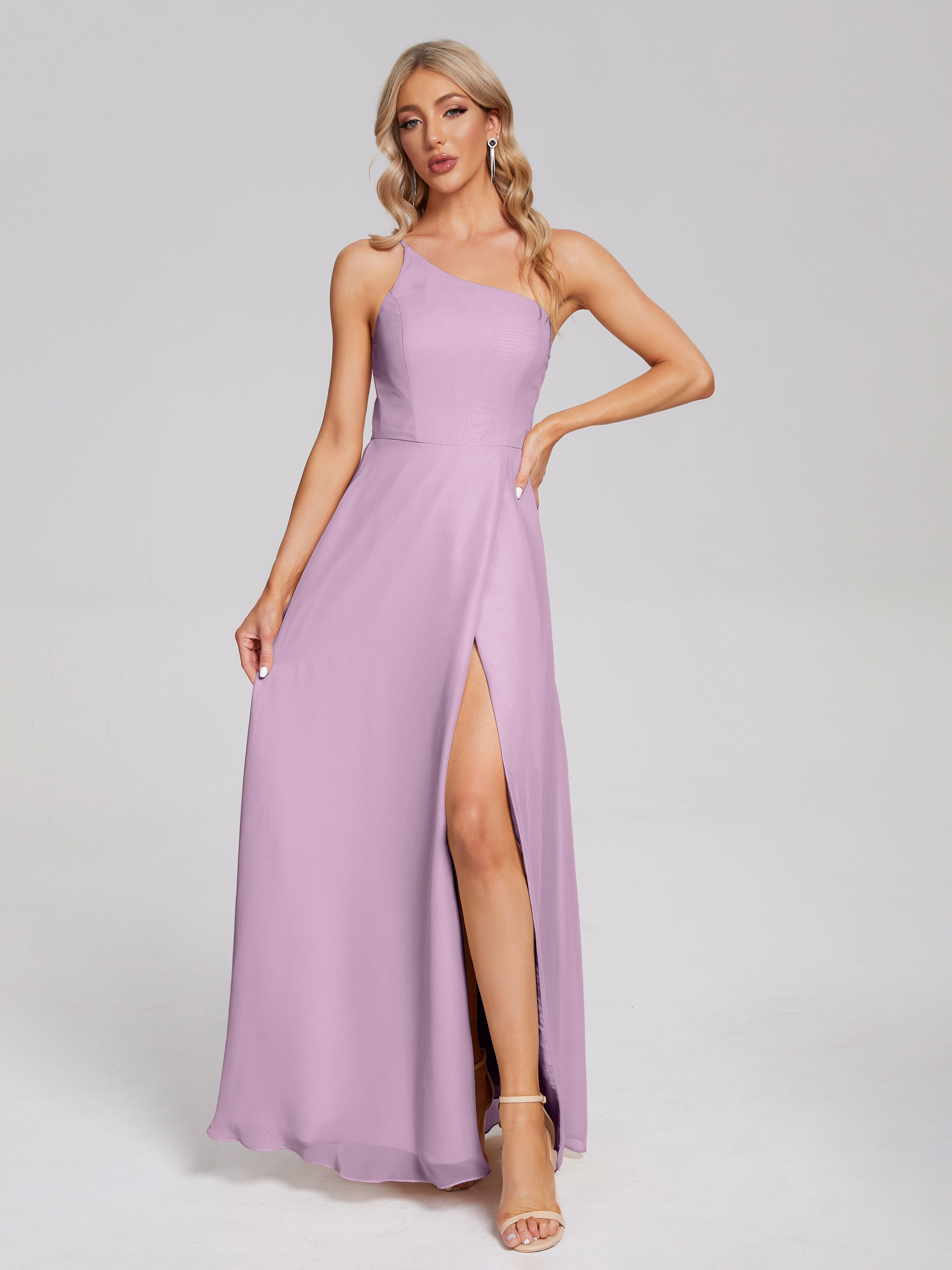 Lavender Wisteria Coloured Bridesmaid Dresses Uk Wisteria Color Bridesmaid Dresses Simple One-Shoulder Chiffon Bridesma Lavender Wisteria Coloured Bridesmaid Dresses Uk Wisteria Color Bridesmaid Dresses Simple One-Shoulder Chiffon Bridesma