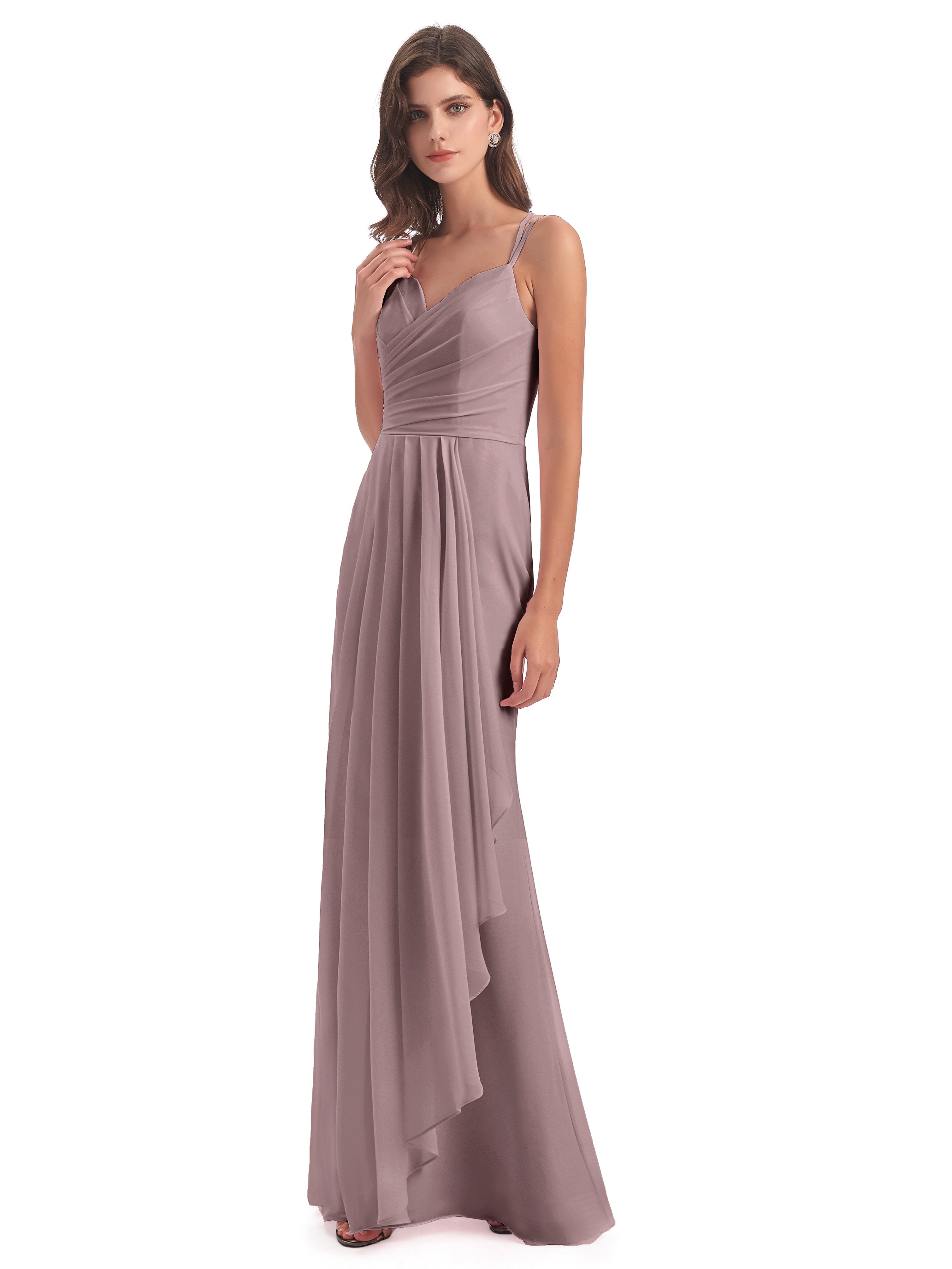 Vintage Style Bridesmaid Dresses Uk Willow Gorgeous Chiffon Spaghetti