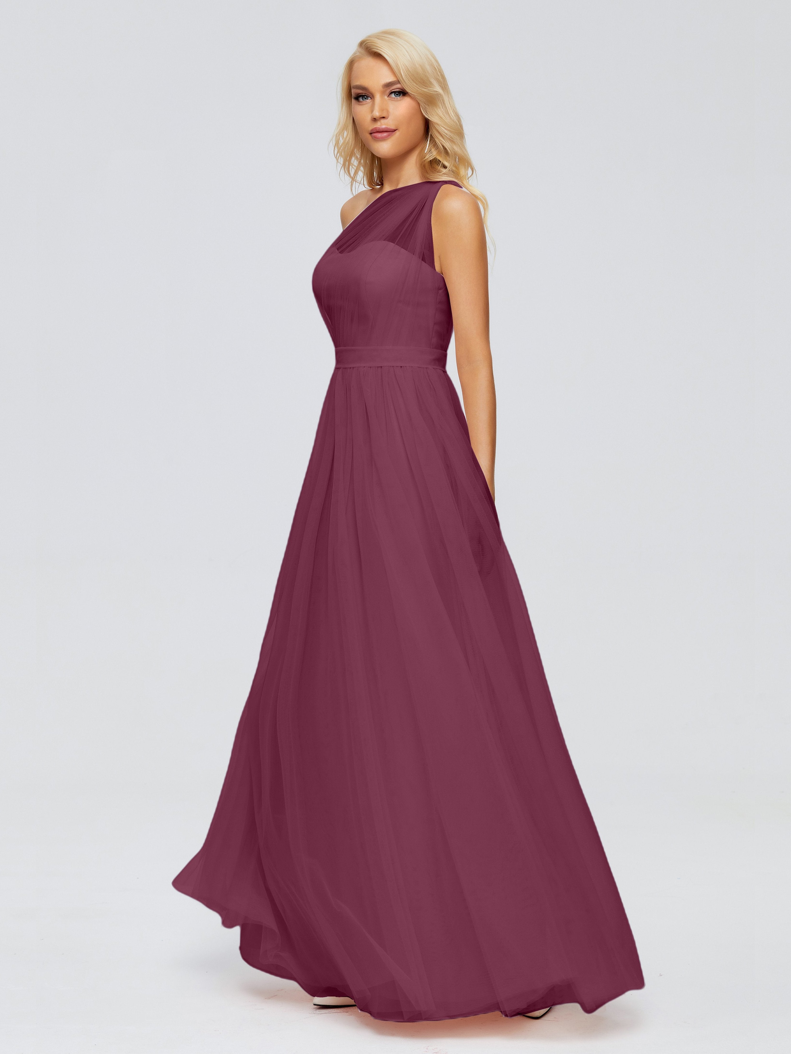 Mulberry Bridesmaid Dress Ribbon Chiffon Bridesmaid Dresses One Should
