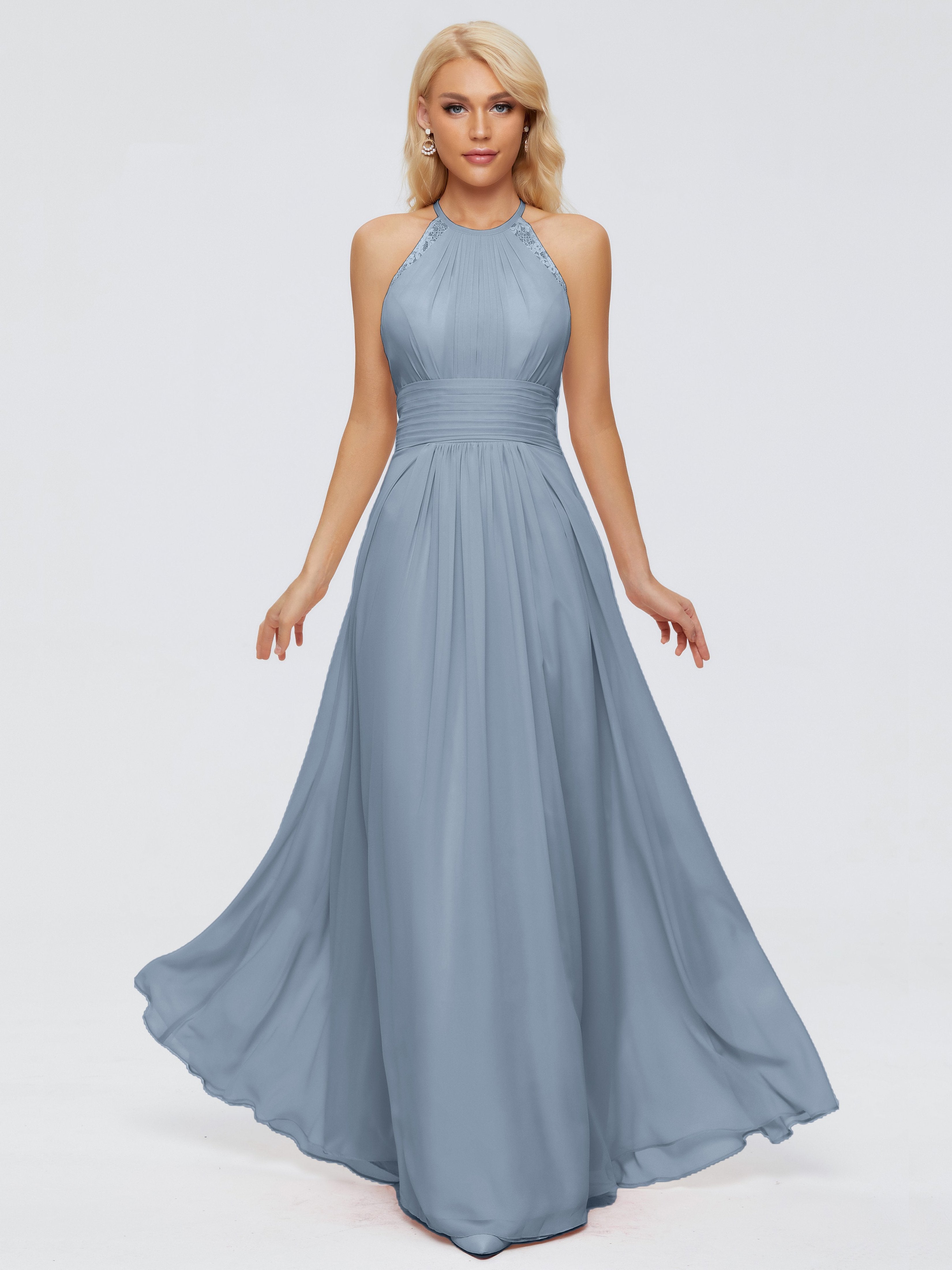 Dusty Blue Bridesmaid Dresses Long Arya Long Bridesmaid Dresses Chiffo