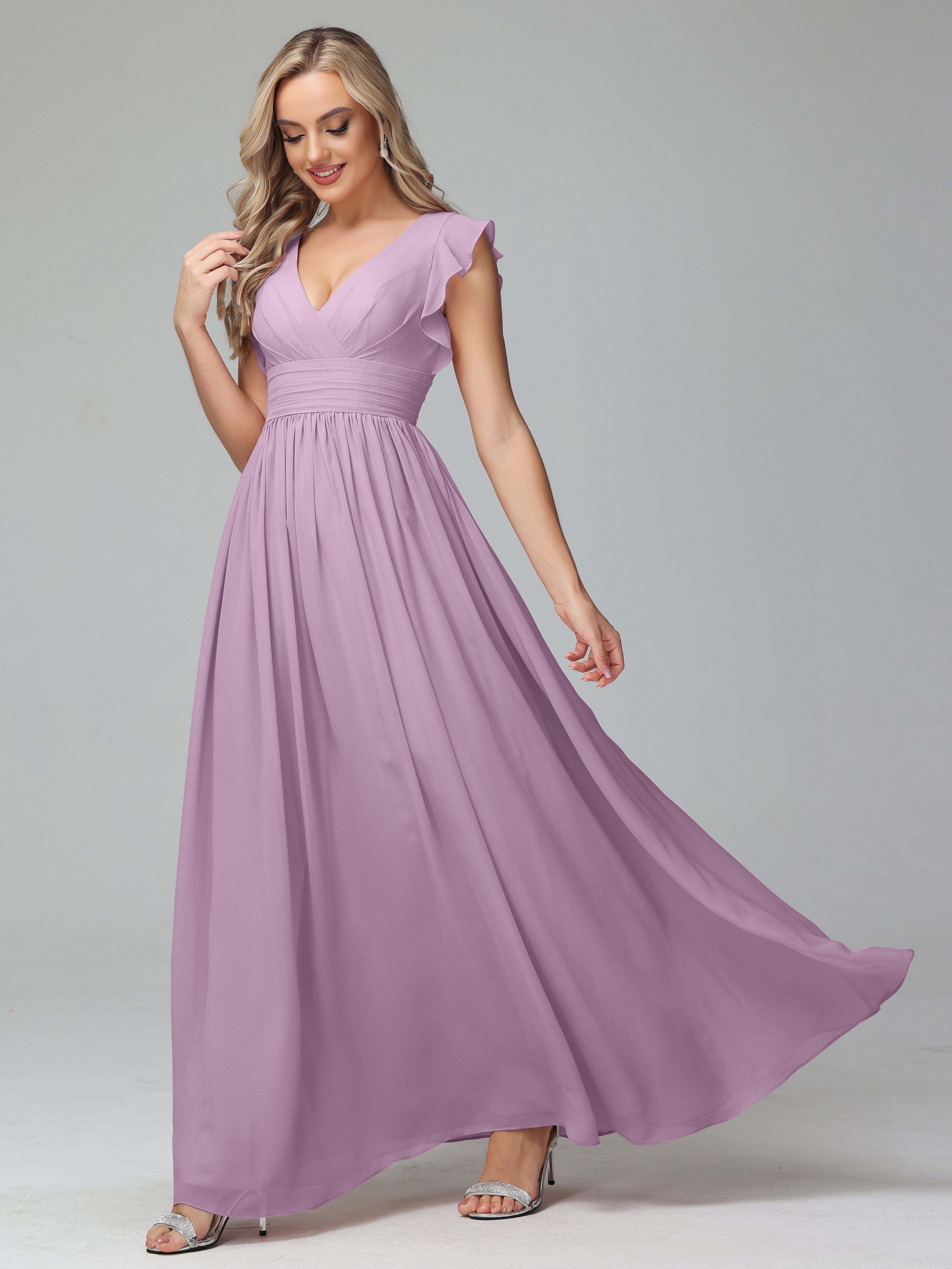 wisteria bridesmaid dresses uk Azazie Norah Wisteria Chiffon Bridesmaid Dresses