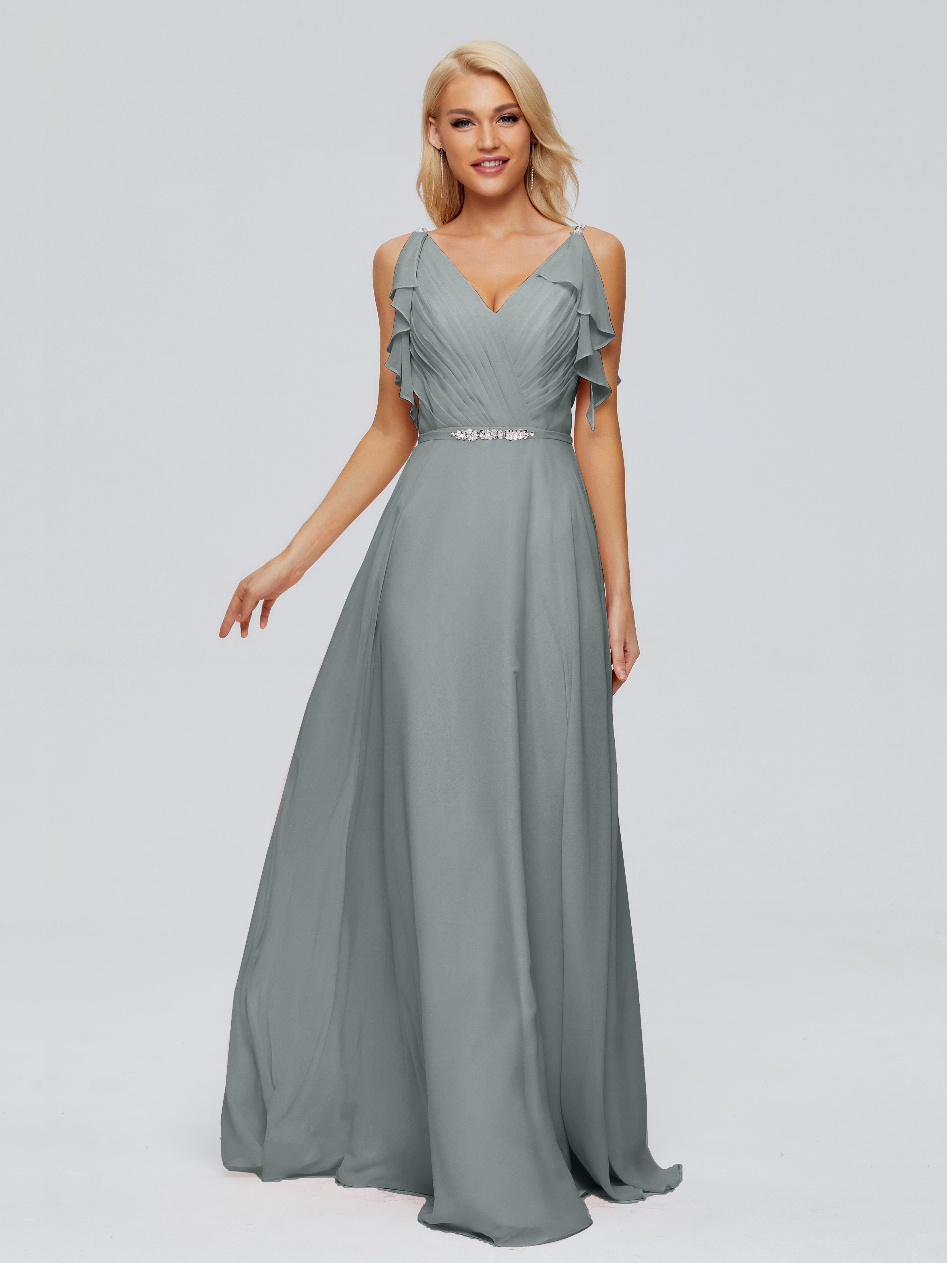 Steel Grey Bridesmaid Dresses Uk Spaghetti Straps Chiffon Bridesmaid D Steel Grey Bridesmaid Dresses Uk Spaghetti Straps Chiffon Bridesmaid D