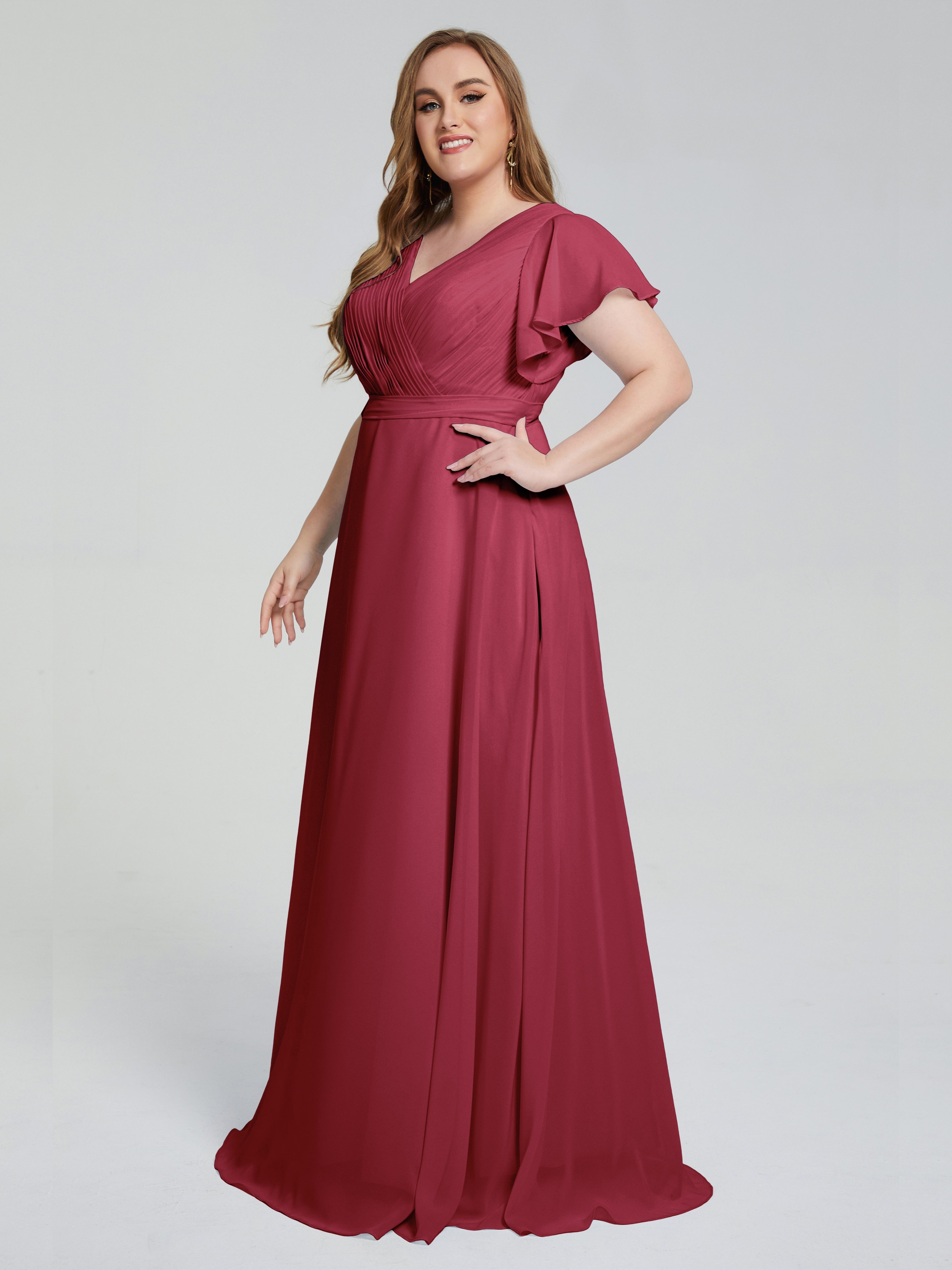 Cinnamon Rose Bridesmaids Dresses Long Bridesmaid Dresses With Short S