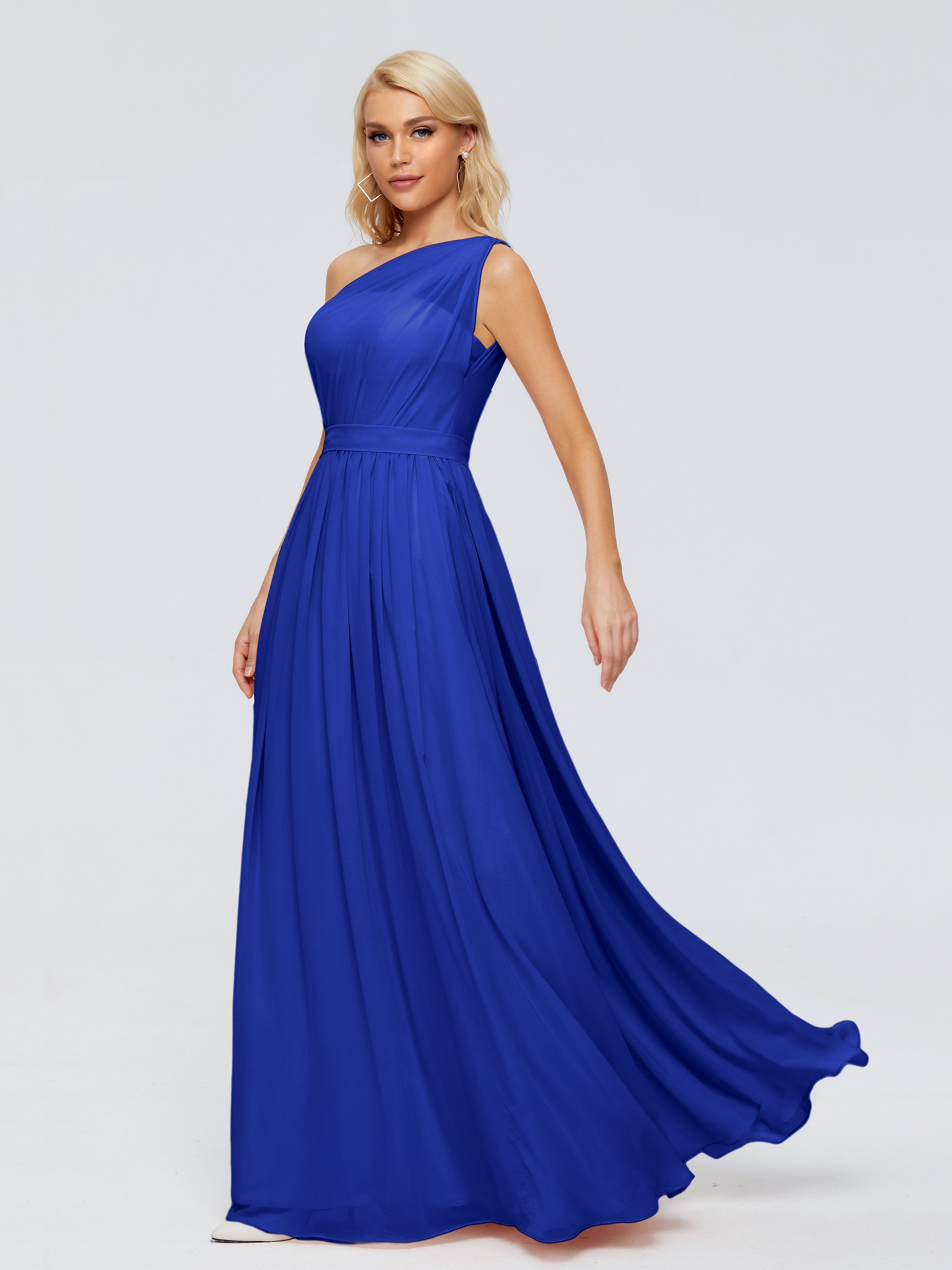 Royal Blue Bridesmaid Robe Long Navy Bridesmaids Dresses Modern Spaghe