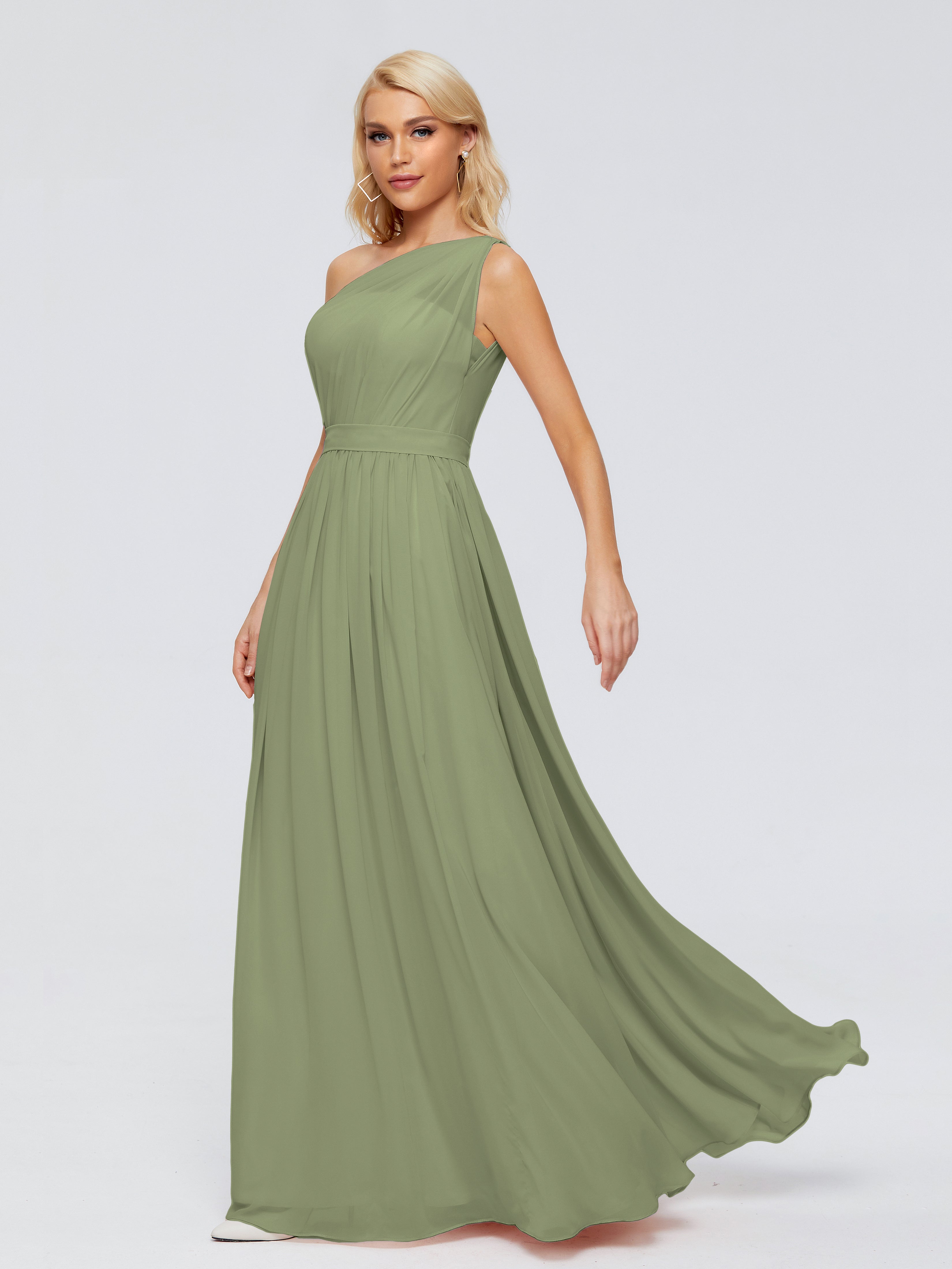 Bridesmaid Dresses Olive Green Arabella One Shoulder Sash Bridesmaid D Bridesmaid Dresses Olive Green Arabella One Shoulder Sash Bridesmaid D