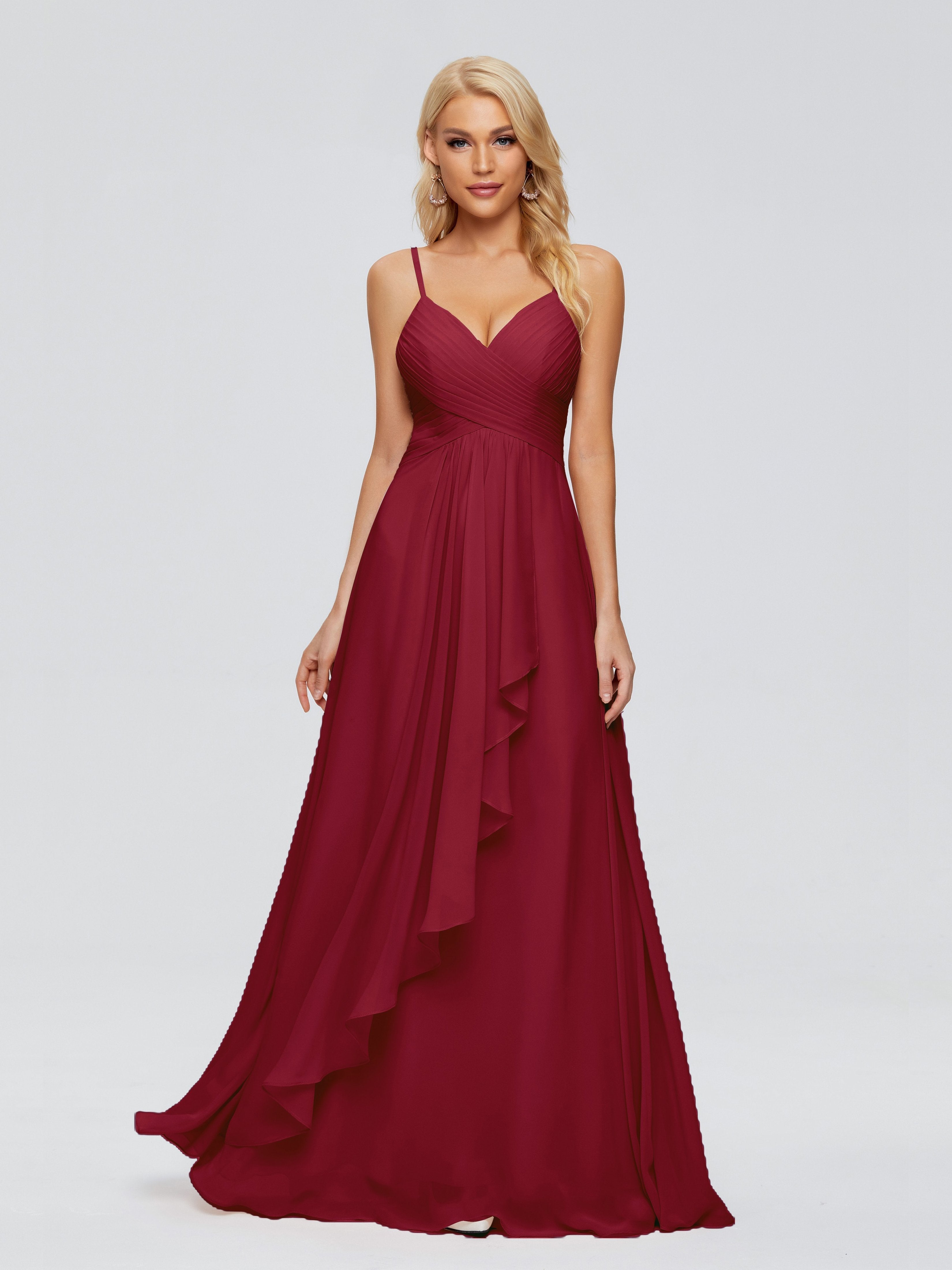 Burgundy Bridesmaid Dresses Uk Isla Cute Spaghetti Straps Chiffon Brid Burgundy Bridesmaid Dresses Uk Isla Cute Spaghetti Straps Chiffon Brid